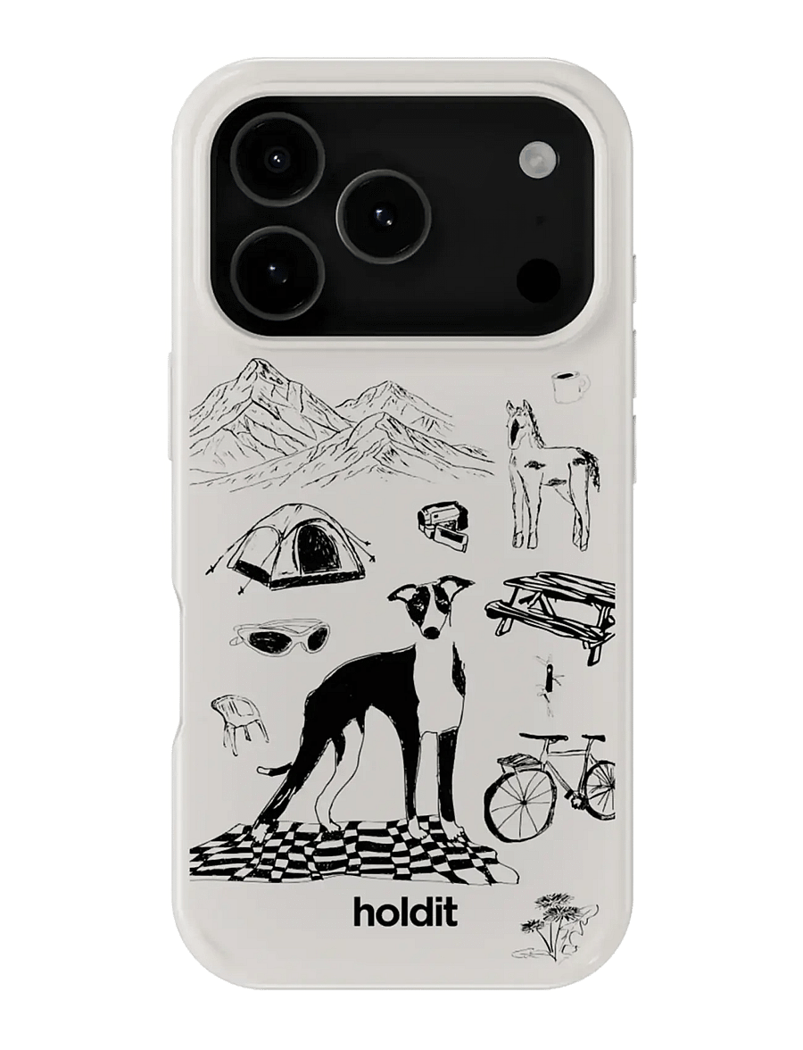 Holdit - Graphic Case MagSafe Cpt. IPH 17 Pro - telefonide ümbrised - wool gray - 0