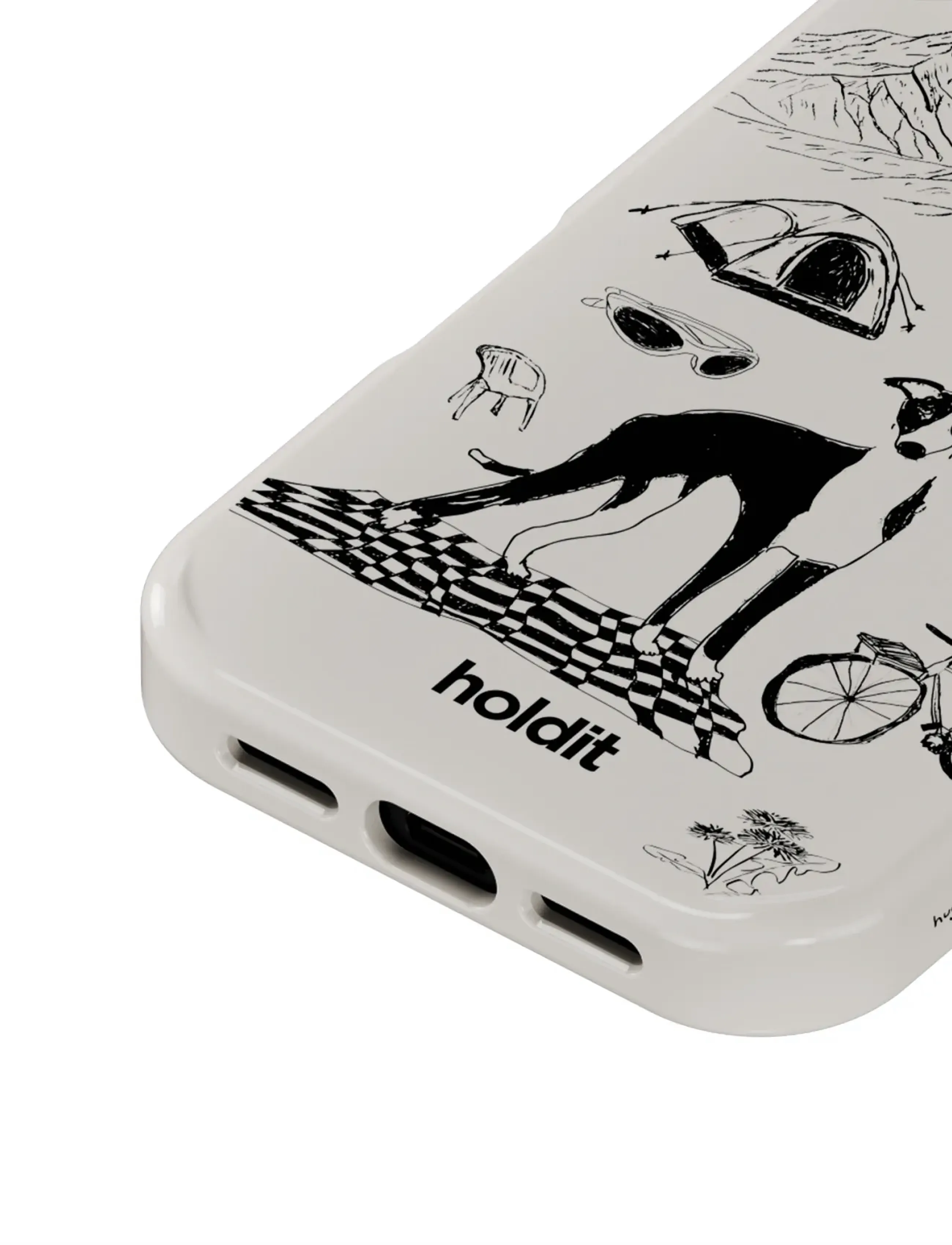 Holdit - Graphic Case MagSafe Cpt. IPH 17 Pro - telefonų dėklai - wool gray - 3