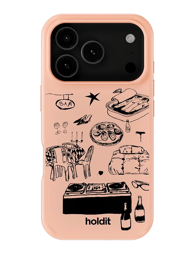 Holdit - Graphic Case MagSafe Cpt. IPH 17 Pro - mobilskal - bare pink - 0