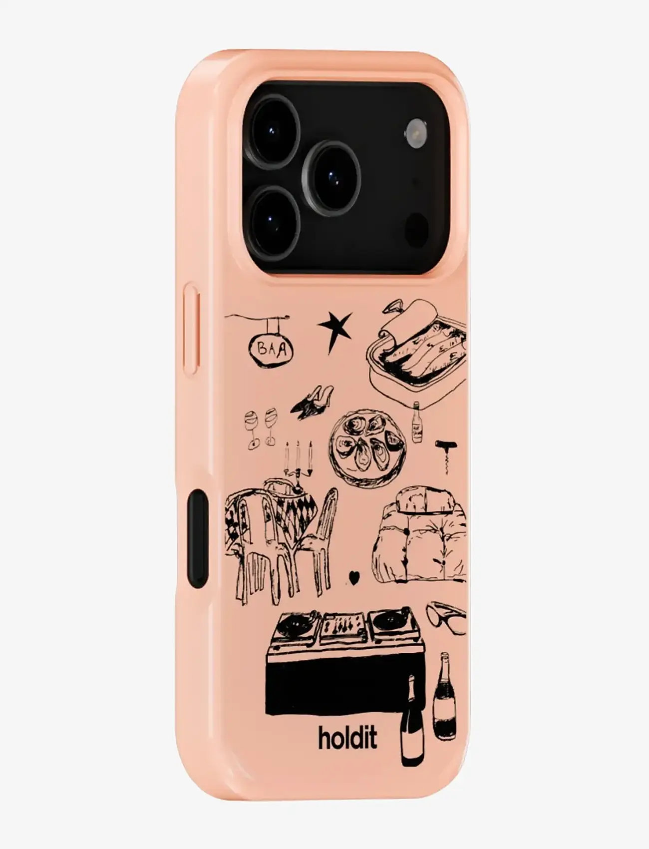Holdit - Graphic Case MagSafe Cpt. IPH 17 Pro - mobilskal - bare pink - 1