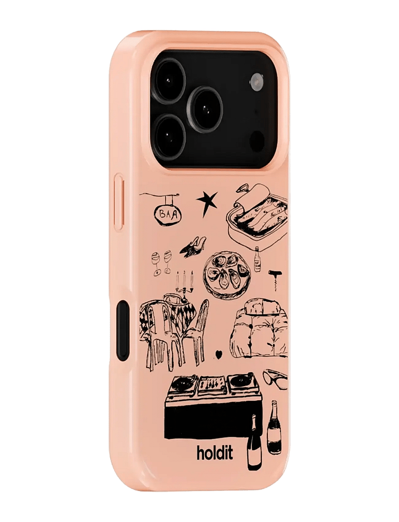 Holdit - Graphic Case MagSafe Cpt. IPH 17 Pro - mobilskal - bare pink - 1
