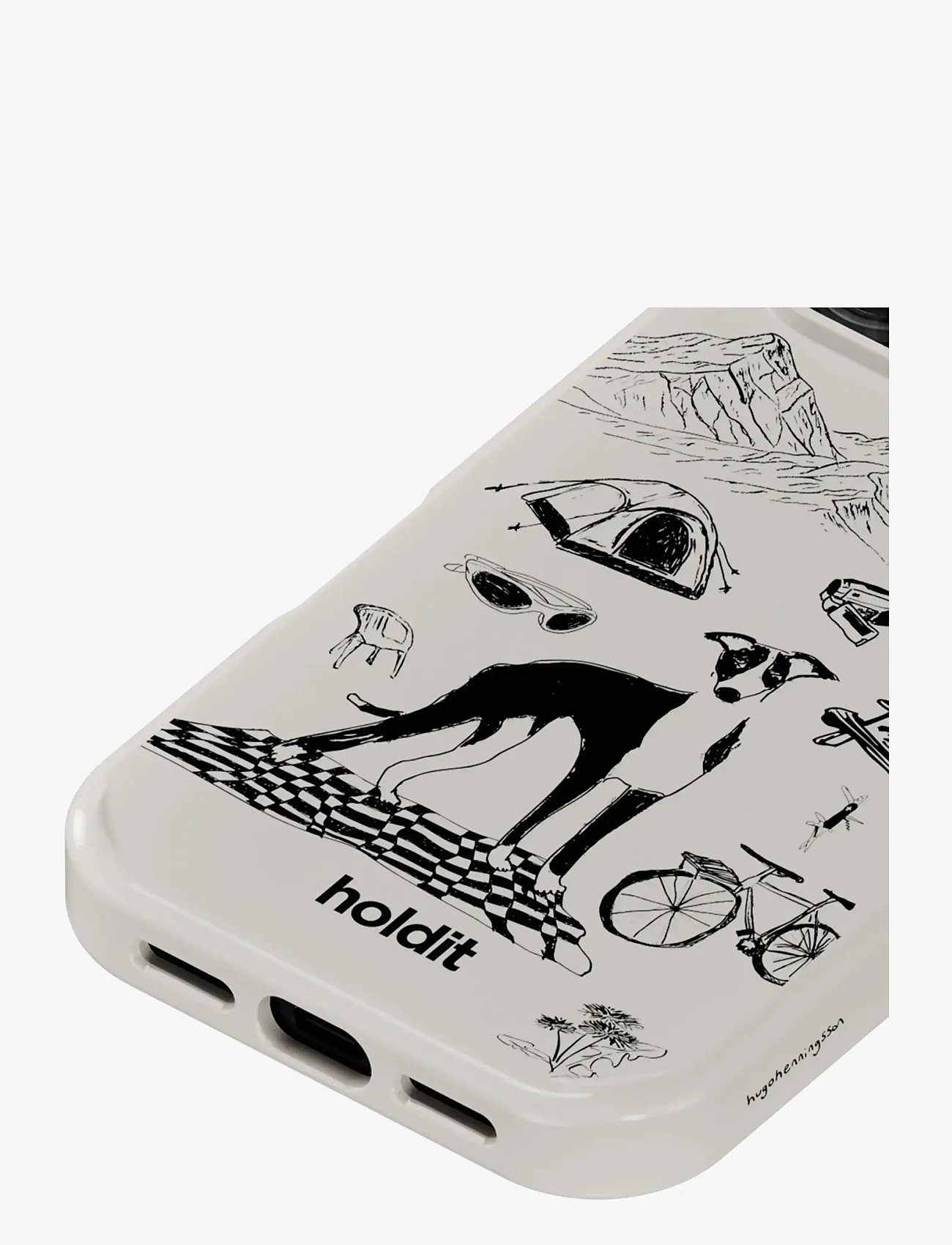 Holdit - Graphic Case MagSafe Cpt. IPH 17 ProMax - mobilskal - wool gray - 2