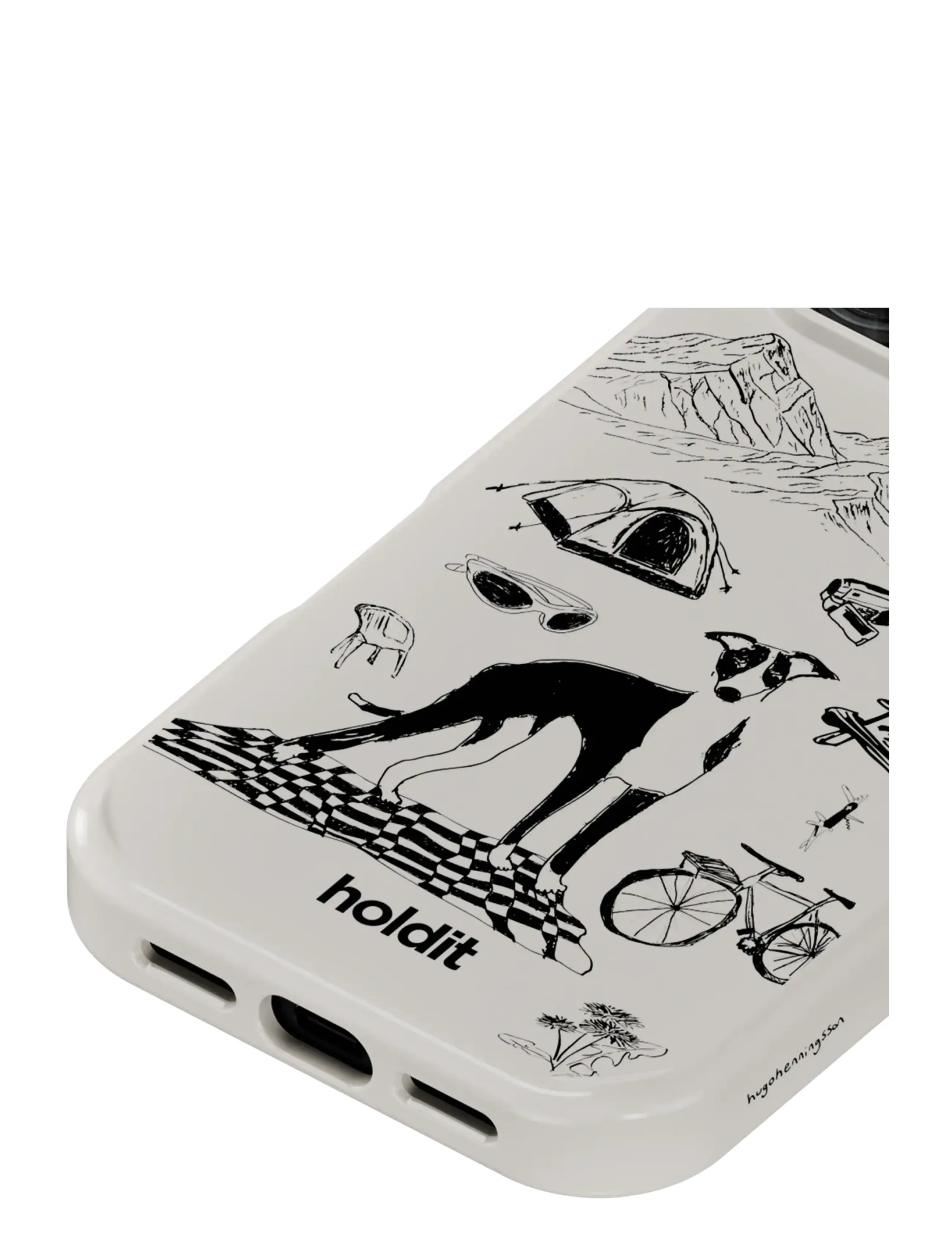Holdit - Graphic Case MagSafe Cpt. IPH 17 ProMax - telefonų dėklai - wool gray - 2