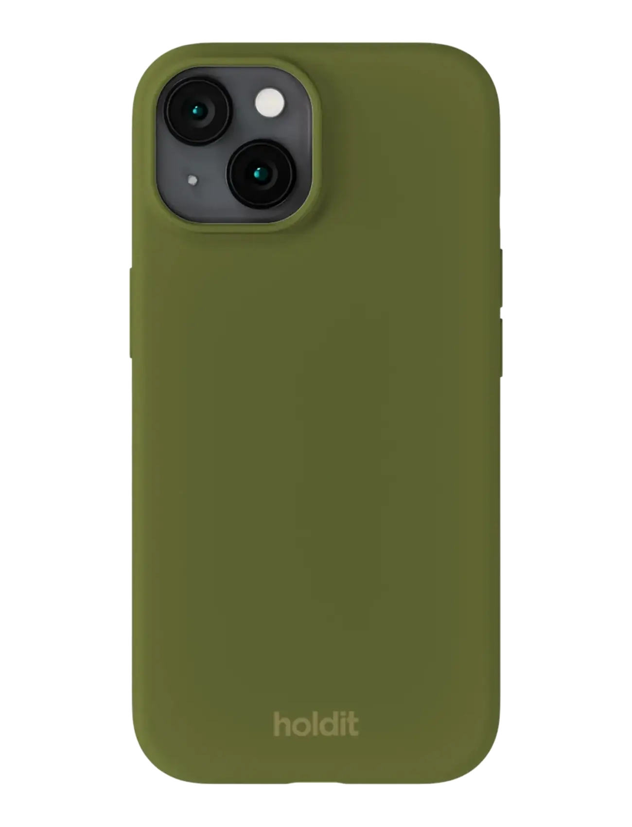Holdit Silicone Case iPhone 14/13 - Põhirõivad - PICKLED GREEN / khaki/green