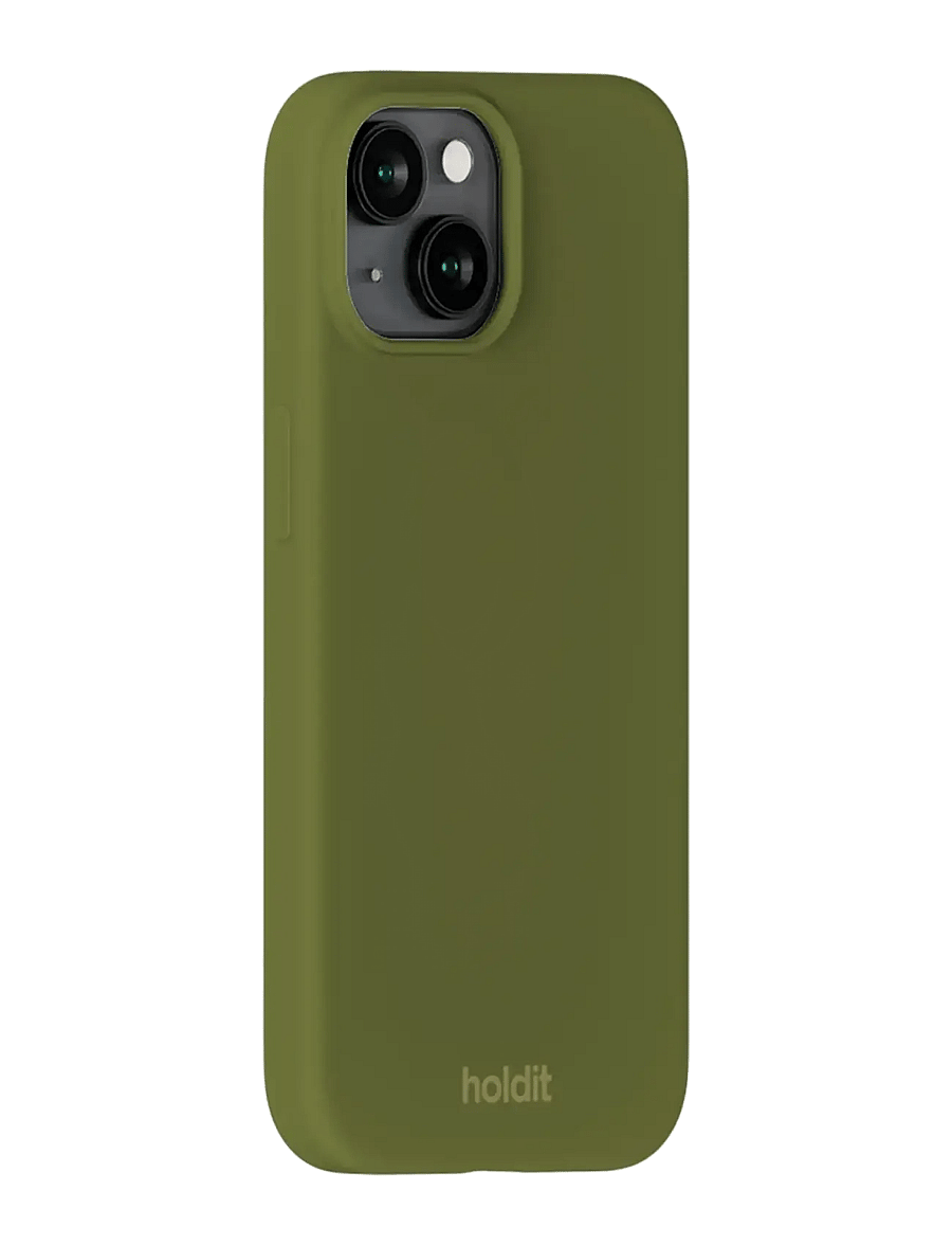 Holdit - Silicone Case iPhone 15 - telefonide ümbrised - pickled green - 1