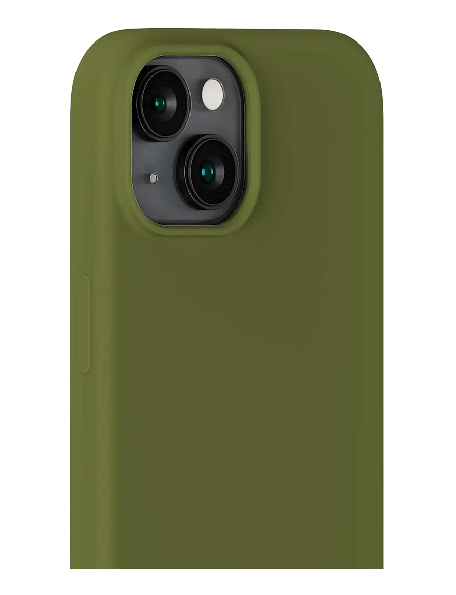 Holdit - Silicone Case iPhone 15 - telefonide ümbrised - pickled green - 3