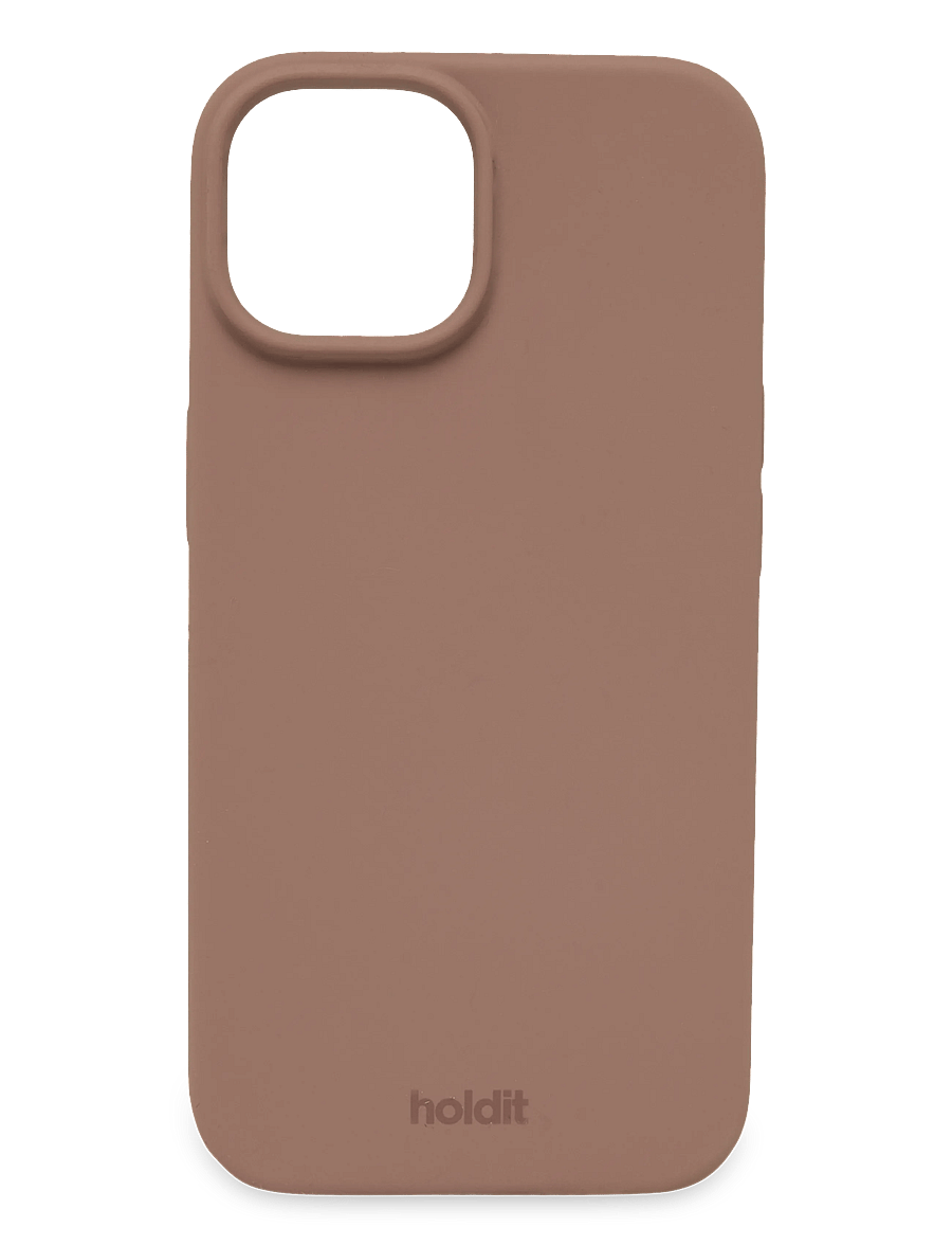 Holdit - Silicone Case iPhone 15 - mobilskal - mauve - 0