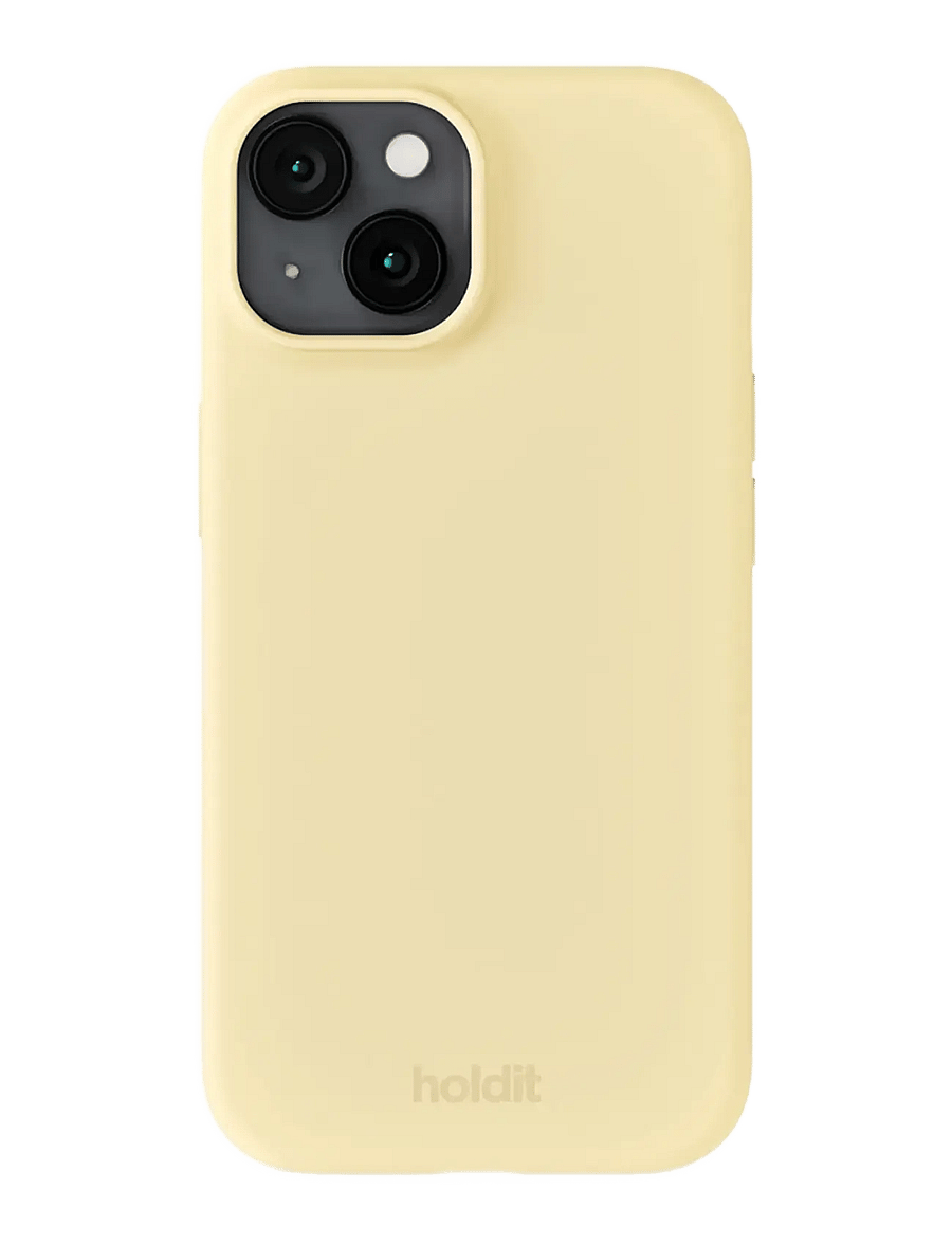 Holdit - Silicone Case iPhone 15 - telefonide ümbrised - butter yellow - 0