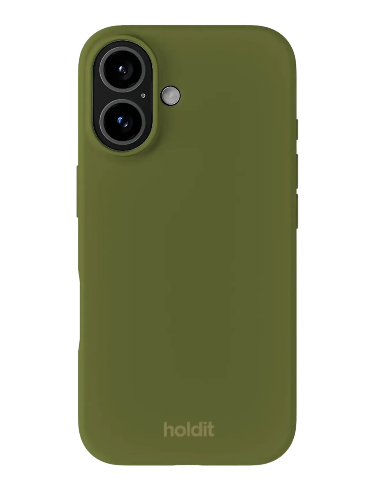 Holdit Silicone Case iPhone 16 - Põhirõivad - PICKLED GREEN / khaki/green