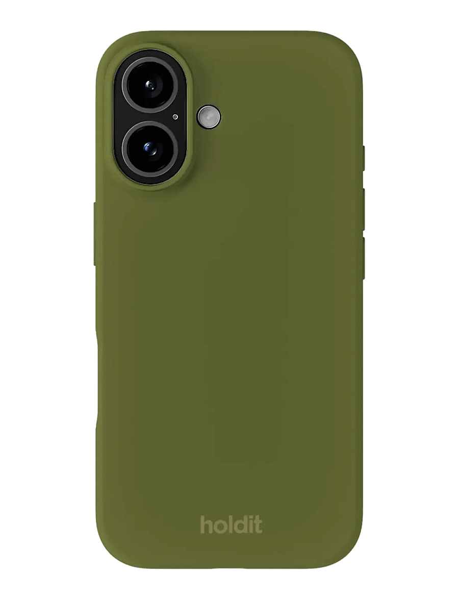 Holdit - Silicone Case iPhone 16 - telefonide ümbrised - pickled green - 0