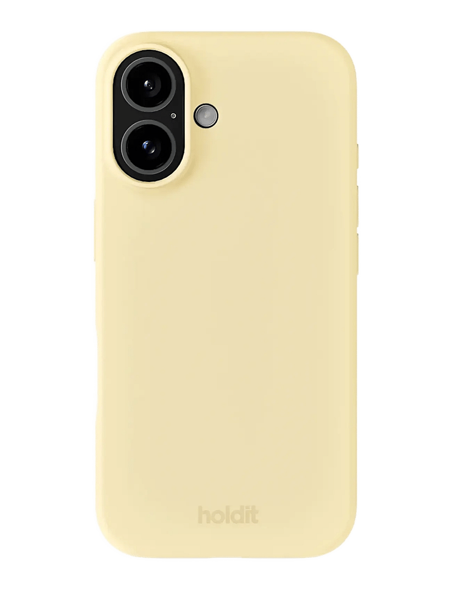 Holdit - Silicone Case iPhone 16 - telefonide ümbrised - butter yellow - 0