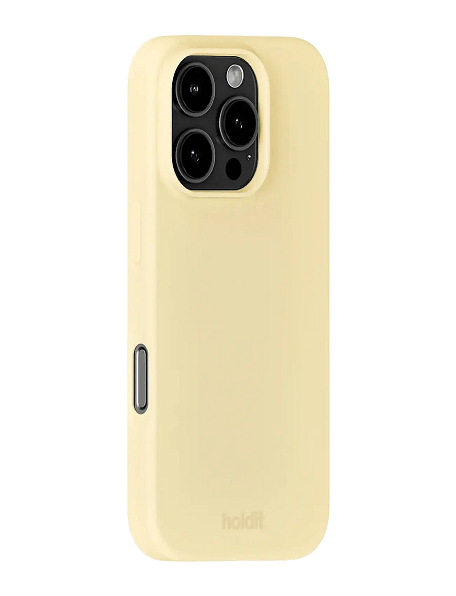 Holdit - Silicone Case iPhone 16 Pro - telefonide ümbrised - butter yellow - 1