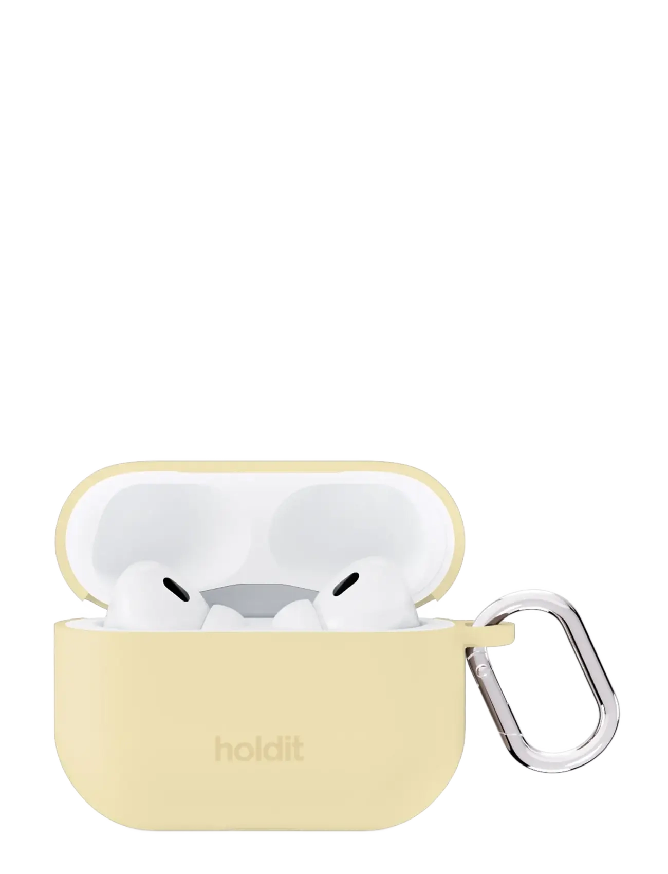 Holdit Silicone Case Solid AirPods Pro 1&2 - Põhirõivad - BUTTER YELLOW / yellow