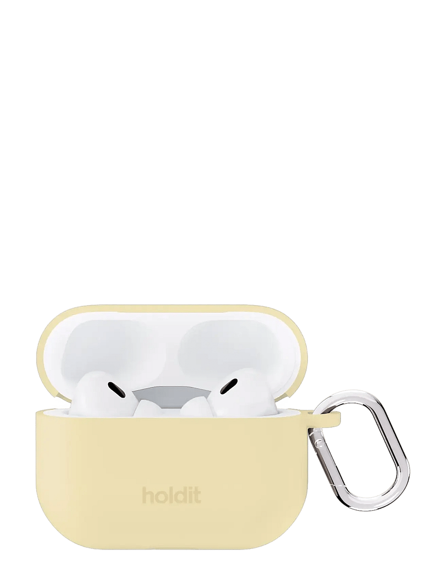 Holdit - Silicone Case Solid AirPods Pro 1&2 - airpodsi ümbriseid - butter yellow - 0