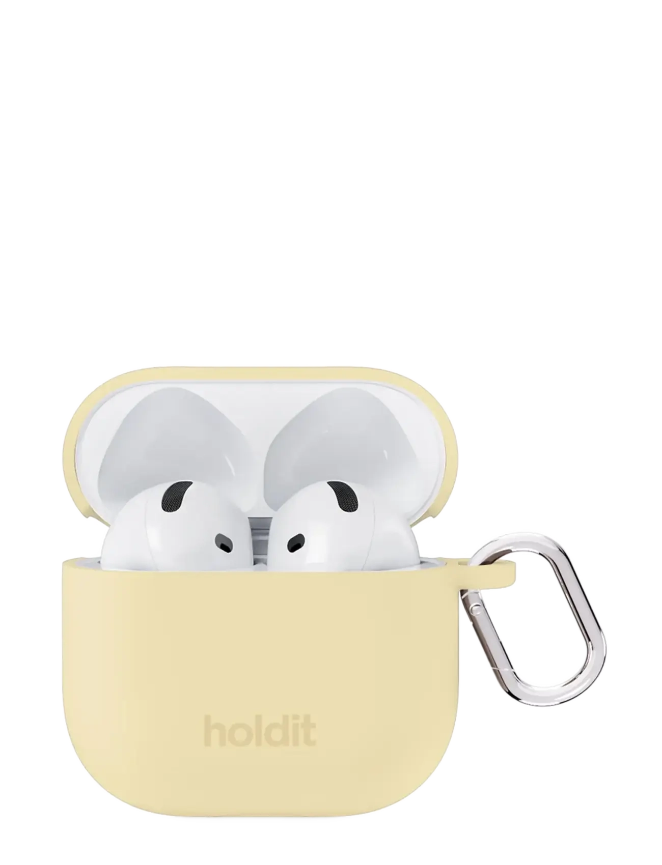 Holdit Silicone Case Solid AirPods 4 - Põhirõivad - BUTTER YELLOW / yellow