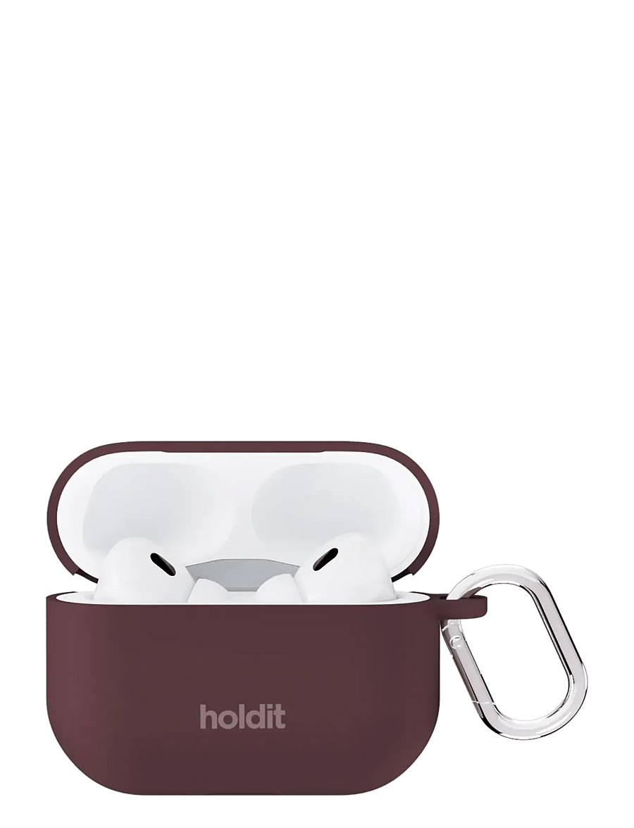 Holdit - Silicone Case Solid AirPods Pro 1&2 - airpodsi ümbriseid - bordeaux - 0