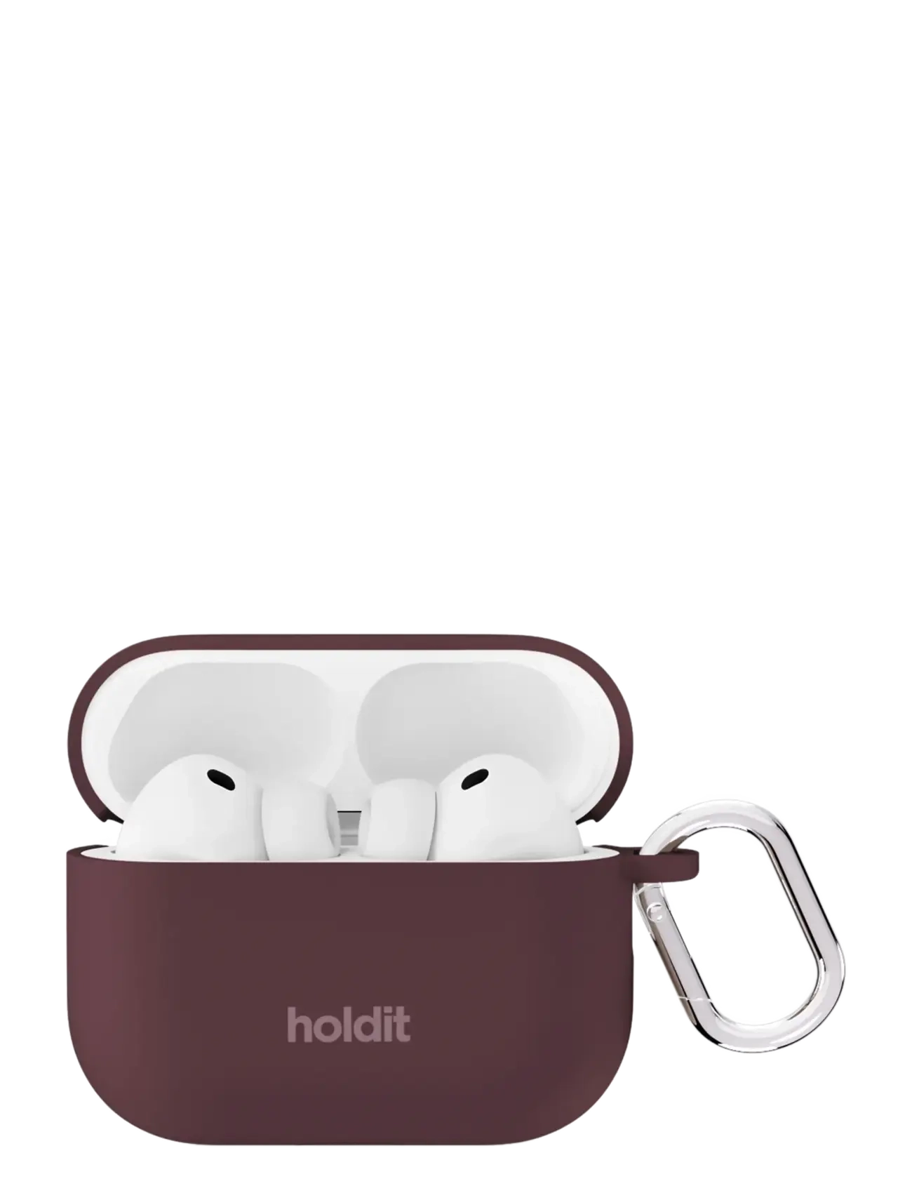Holdit Silicone Case Solid AirPods Pro 3 - Põhirõivad - BORDEAUX / burgundy