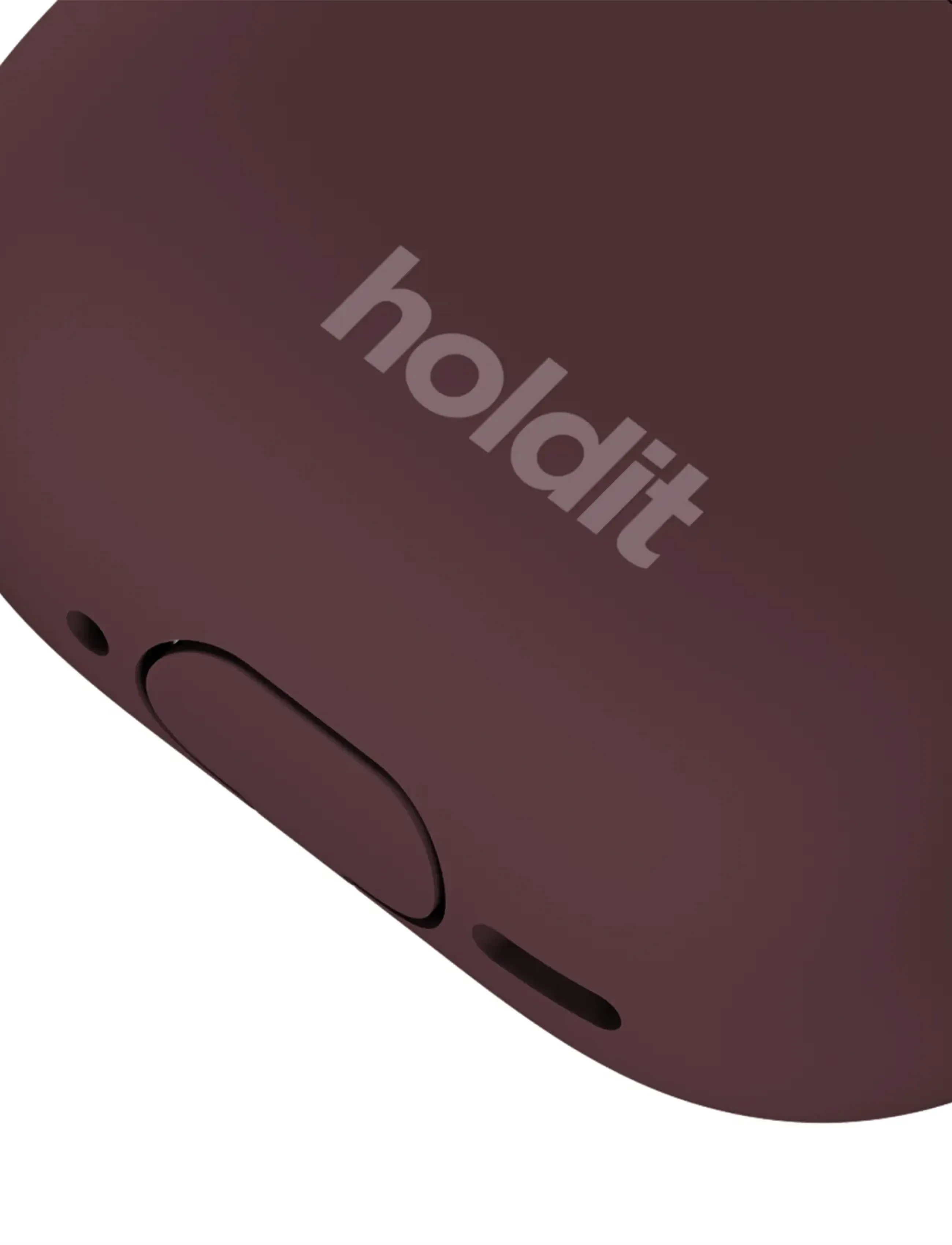 Holdit - Silicone Case Solid AirPods 4 - airpodsi ümbriseid - bordeaux - 2