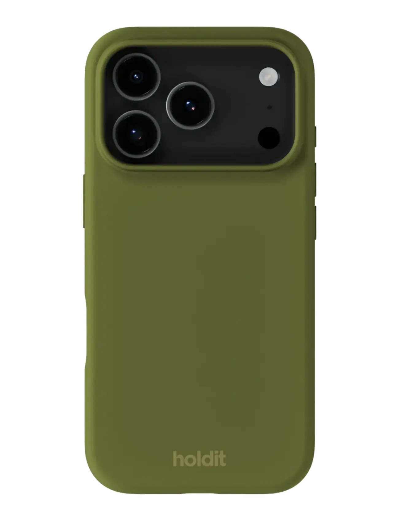 Holdit Silicone Case iPhone 18 Pro Max/17 Pro Max - Põhirõivad - PICKLED GREEN / khaki/green