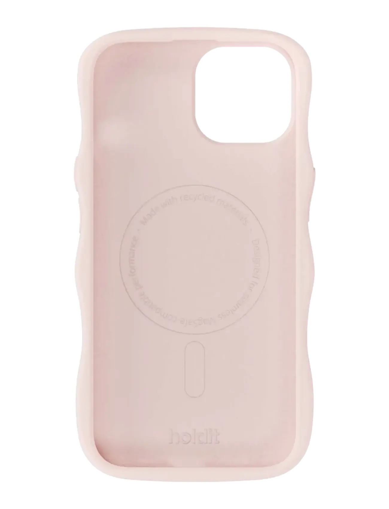 Holdit - Wavy Silicone MagSafe Cpt IPH17e/16e/15/14/13 - telefonide ümbrised - ballerina pink - 1