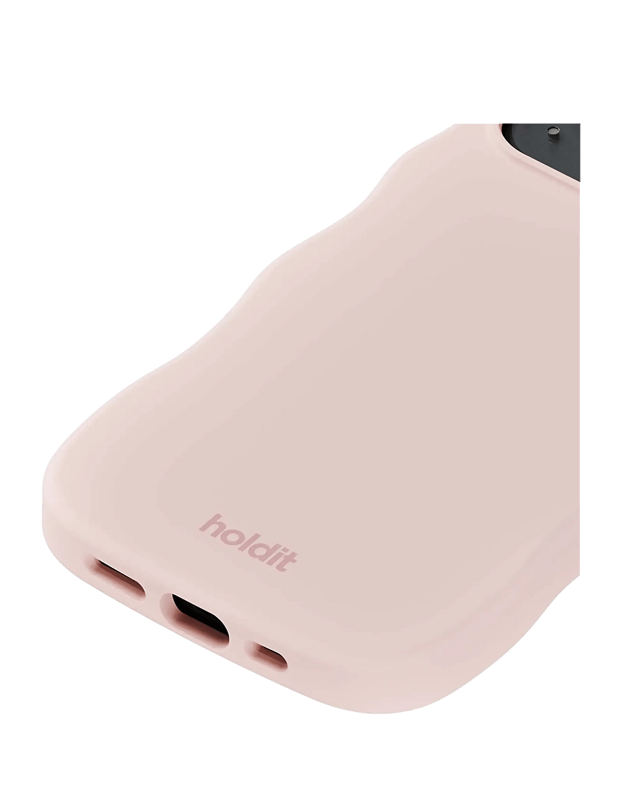 Holdit - Wavy Silicone MagSafe Cpt IPH17e/16e/15/14/13 - telefonide ümbrised - ballerina pink - 2