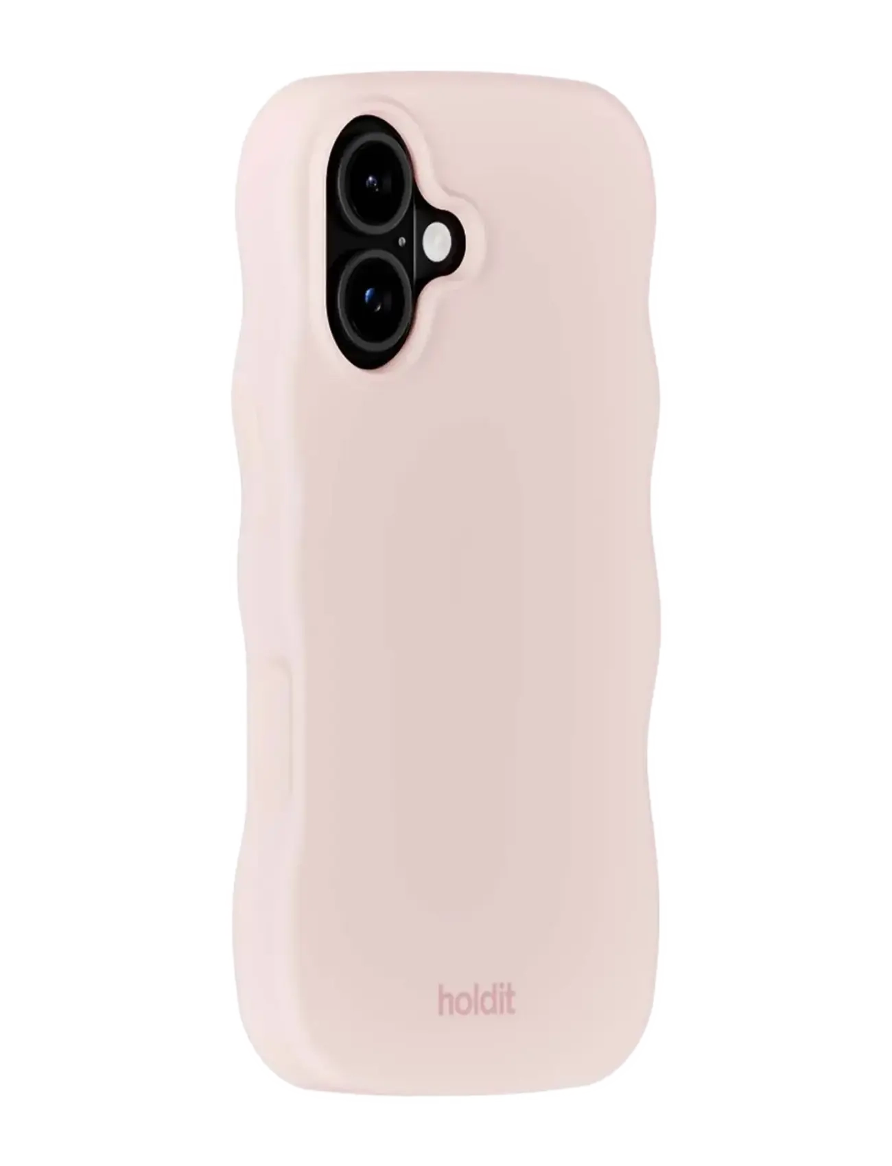 Holdit Wavy Case Silicone MagSafe Cpt. IPH 16 - Accessories - BALLERINA PINK / pink/rose