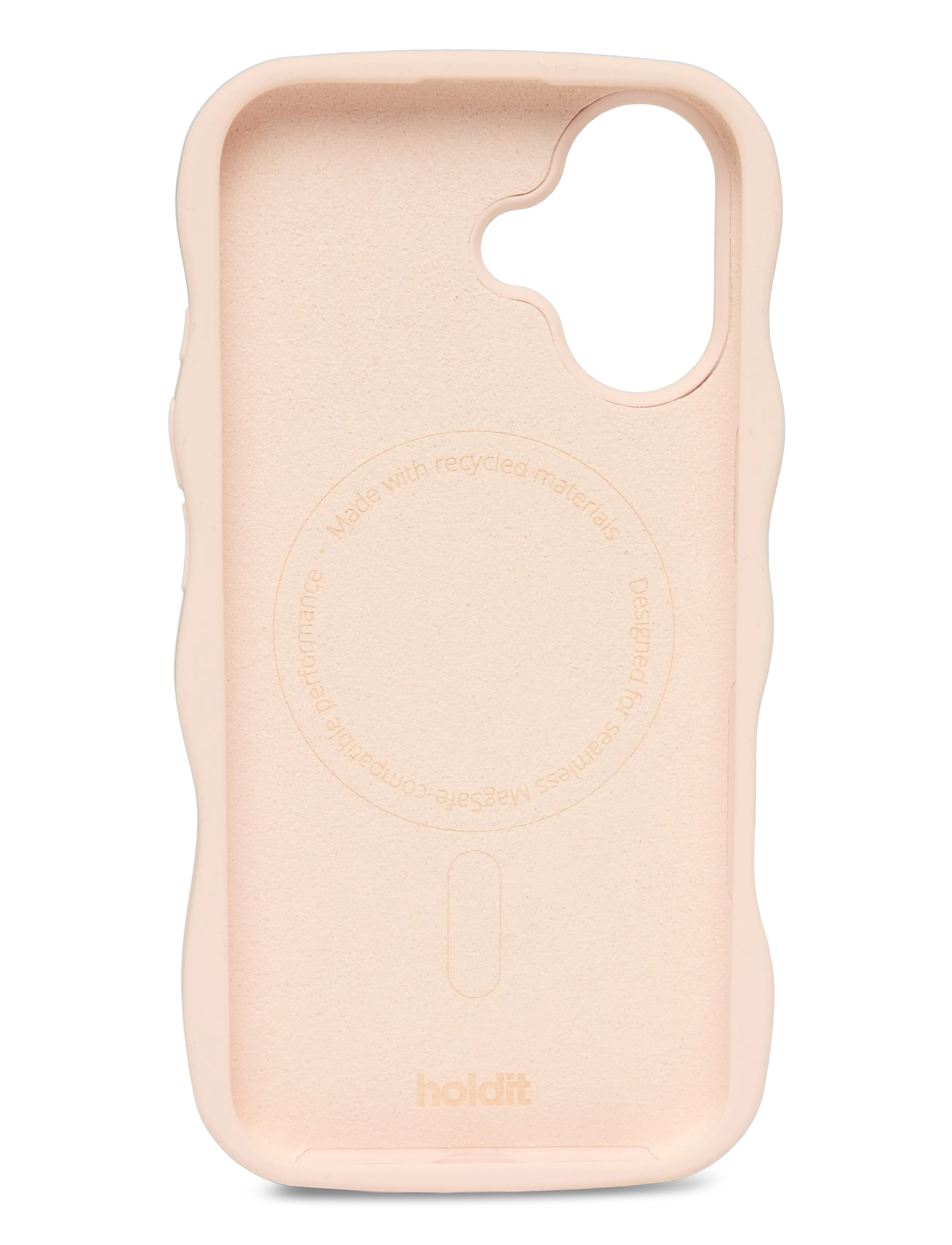 Holdit - Wavy Case Silicone MagSafe Cpt. IPH 16 - mobilskal - ballerina pink - 1