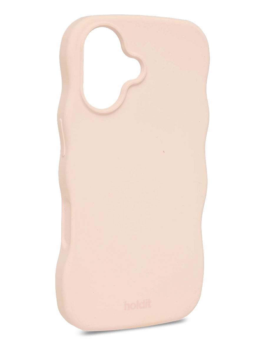 Holdit - Wavy Case Silicone MagSafe Cpt. IPH 16 - mobilskal - ballerina pink - 2