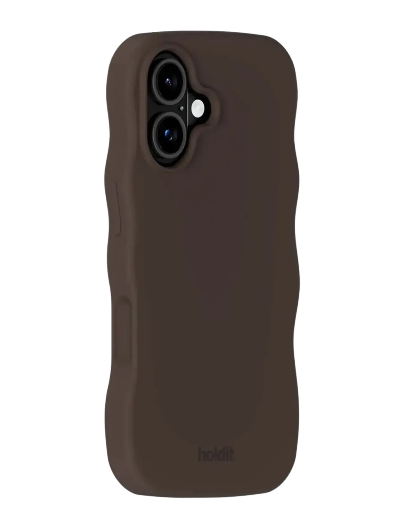 Holdit - Wavy Case Silicone MagSafe Cpt. IPH 16 - telefonide ümbrised - chocolate - 1