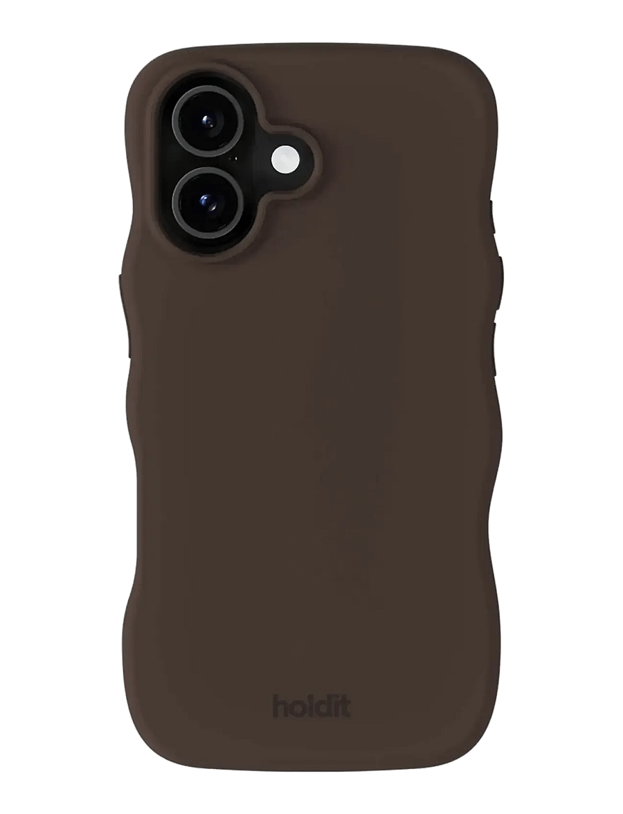 Holdit - Wavy Case Silicone MagSafe Cpt. IPH 17 - telefonide ümbrised - chocolate - 0