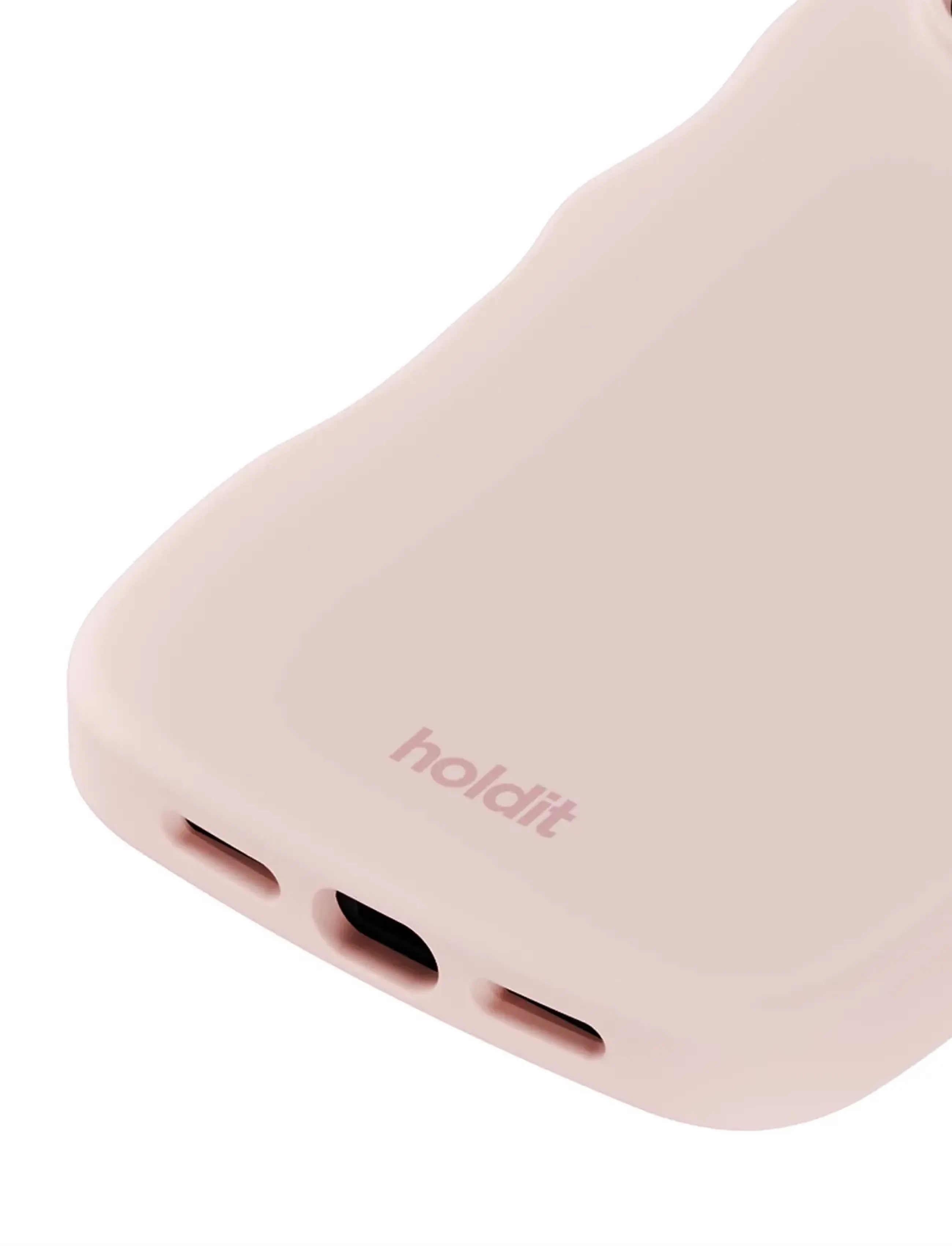 Holdit - Wavy Silicone MagSafe Cpt. IPH18Pro/17Pro - telefonide ümbrised - ballerina pink - 2
