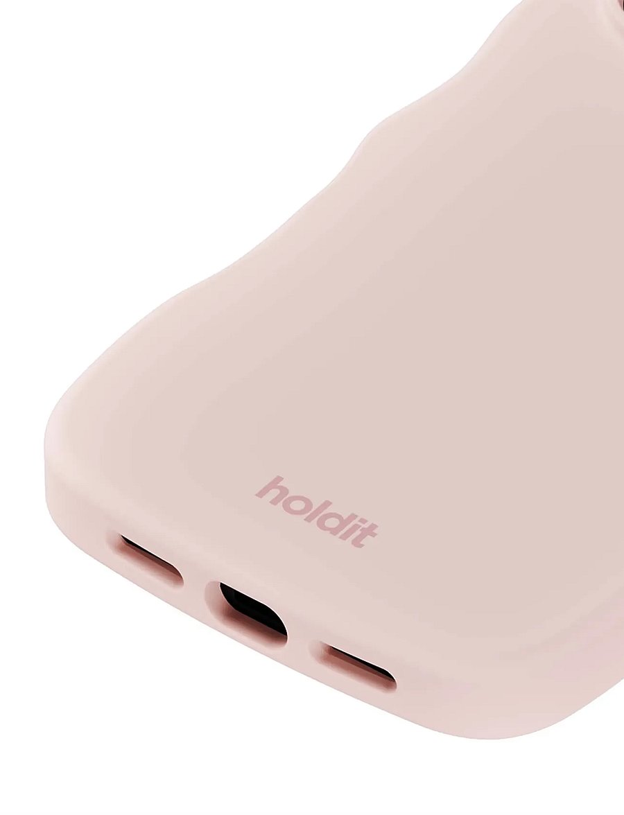 Holdit - Wavy Silicone MagSafe Cpt. IPH18Pro/17Pro - telefonide ümbrised - ballerina pink - 2