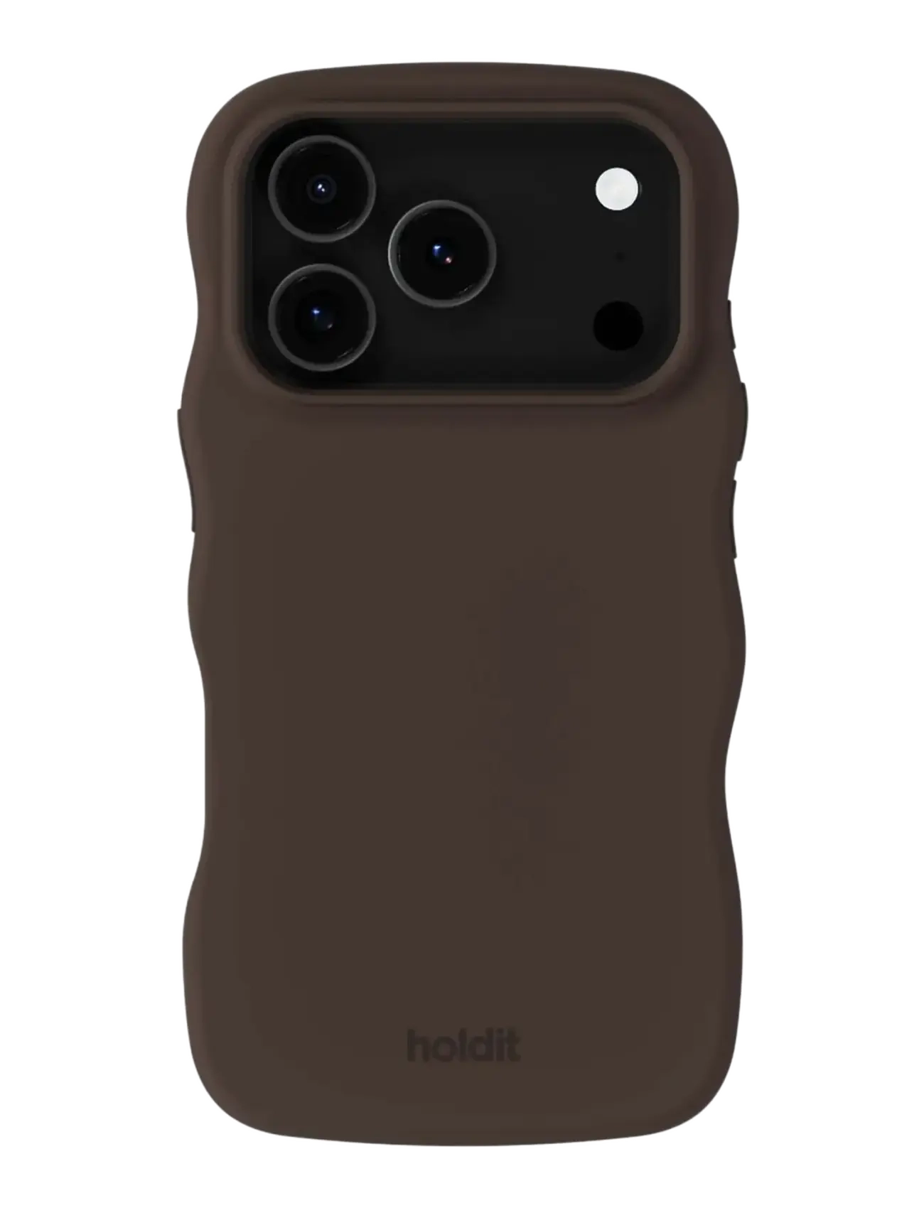 Holdit Wavy Silicone MagSafe C. IPH18ProMax/17ProMax - Põhirõivad - CHOCOLATE / brown