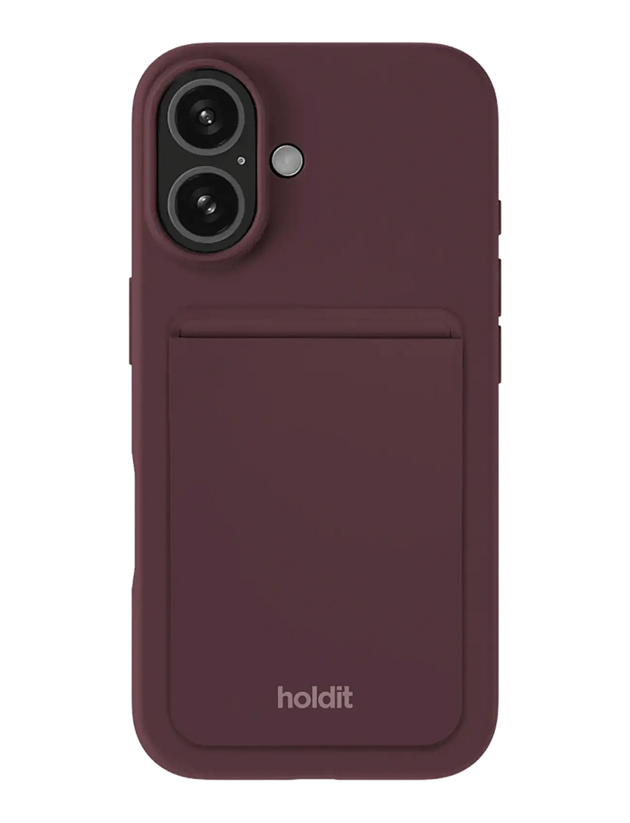 Holdit - Card Holder Silicone, Magsafe Cpt. - telefonide hoidjad ja ripatsid - bordeaux - 2