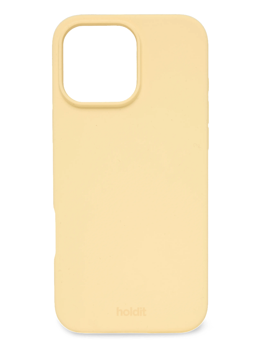 Holdit - Silicone Case iPhone 16 Pro Max - mobilskal - butter yellow - 0