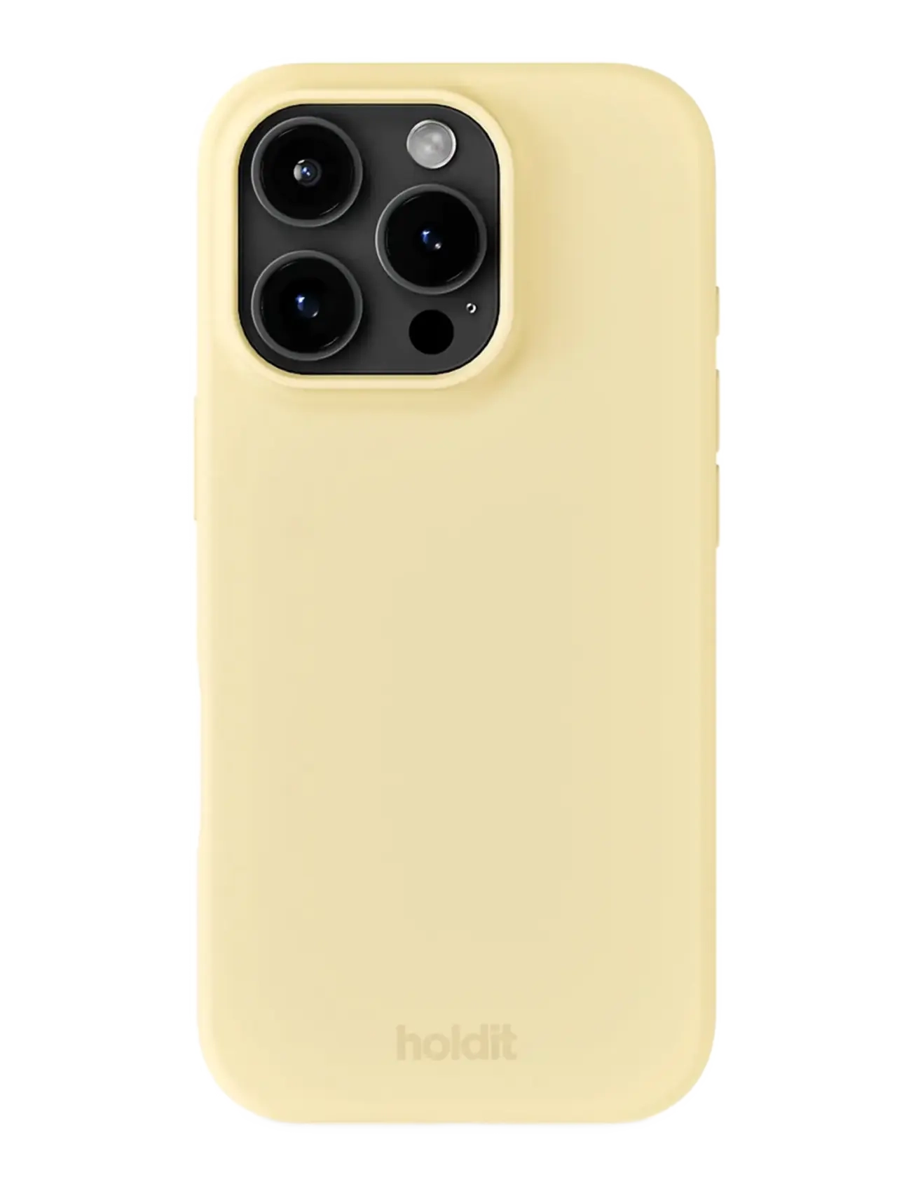 Holdit Silicone Case iPhone 16 Pro Max - Põhirõivad - BUTTER YELLOW / yellow