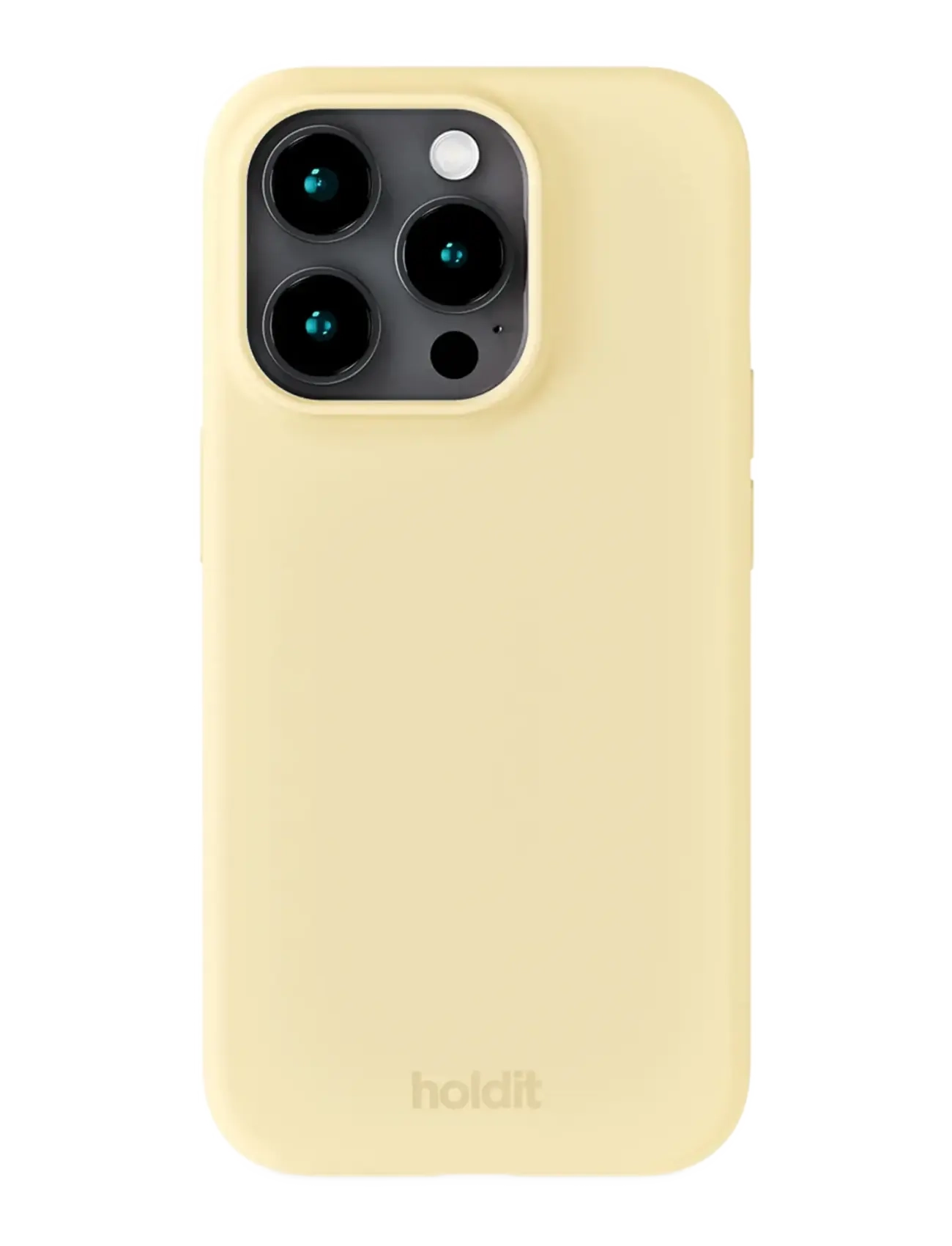 Holdit Silicone Case iPhone 15 Pro - Põhirõivad - BUTTER YELLOW / yellow