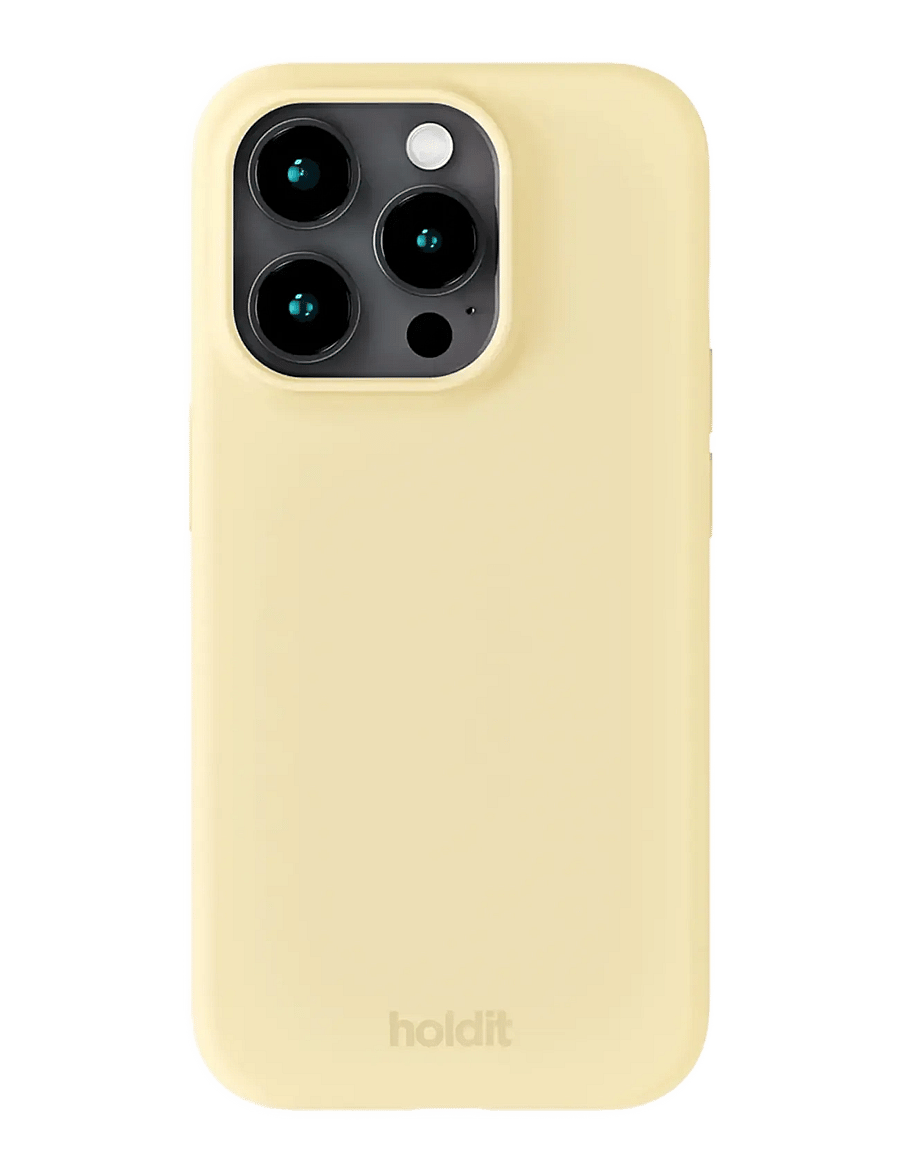 Holdit - Silicone Case iPhone 15 Pro - telefonide ümbrised - butter yellow - 0
