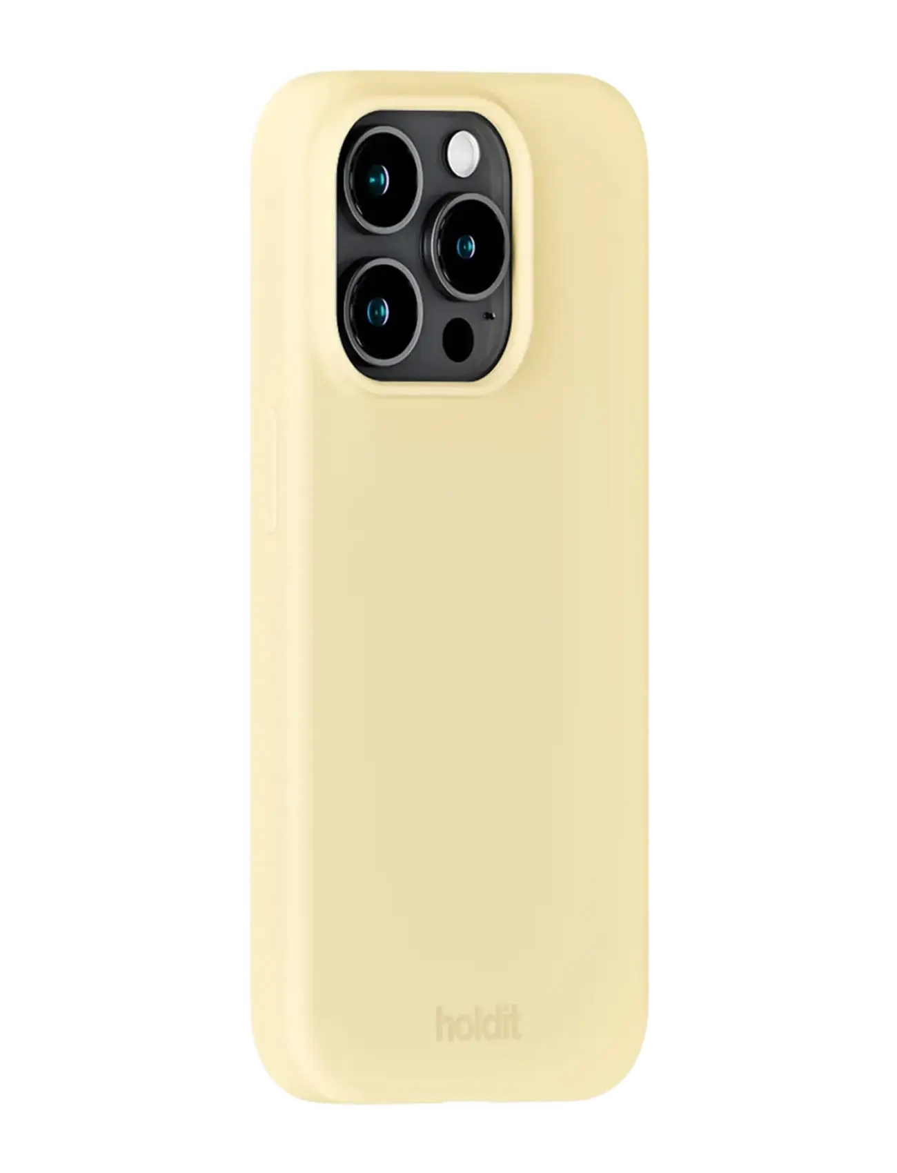 Holdit - Silicone Case iPhone 15 Pro - telefonide ümbrised - butter yellow - 1