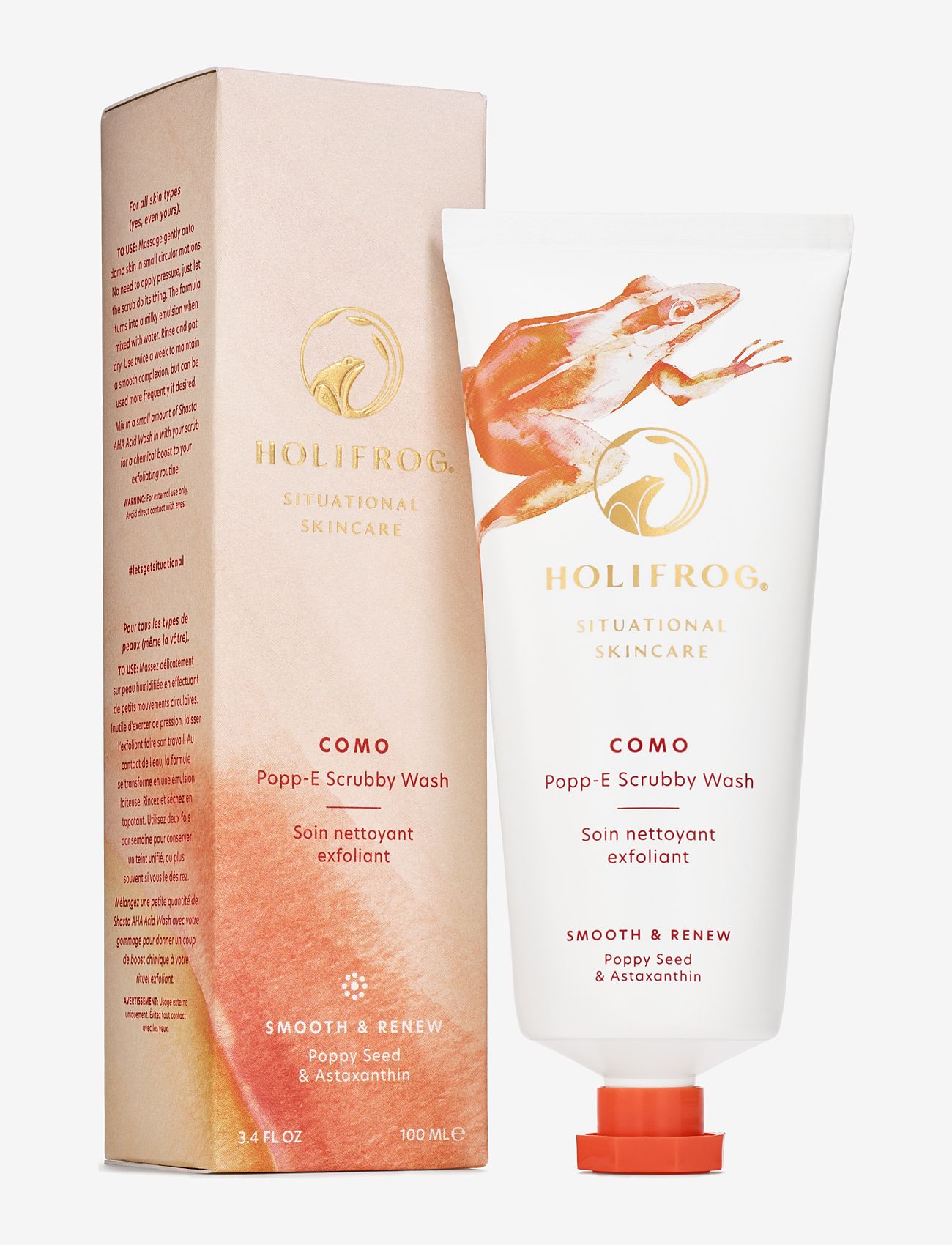 HoliFrog - Como Popp-E Renewal Scrubby Wash - rensegels - n/a - 1