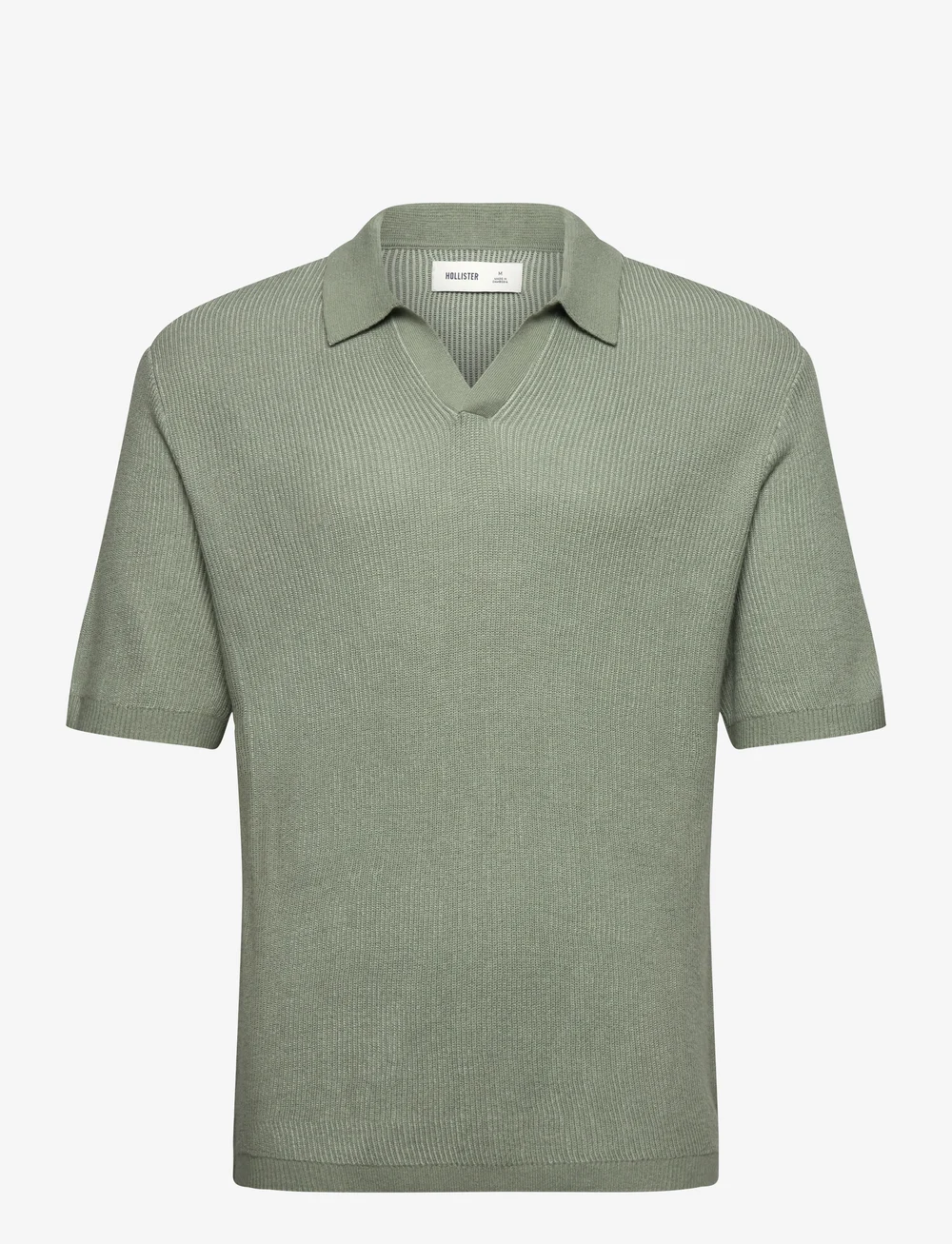 Hollister - HCo. GUYS SWEATERS - gestrickte polohemden - green stripe - 0