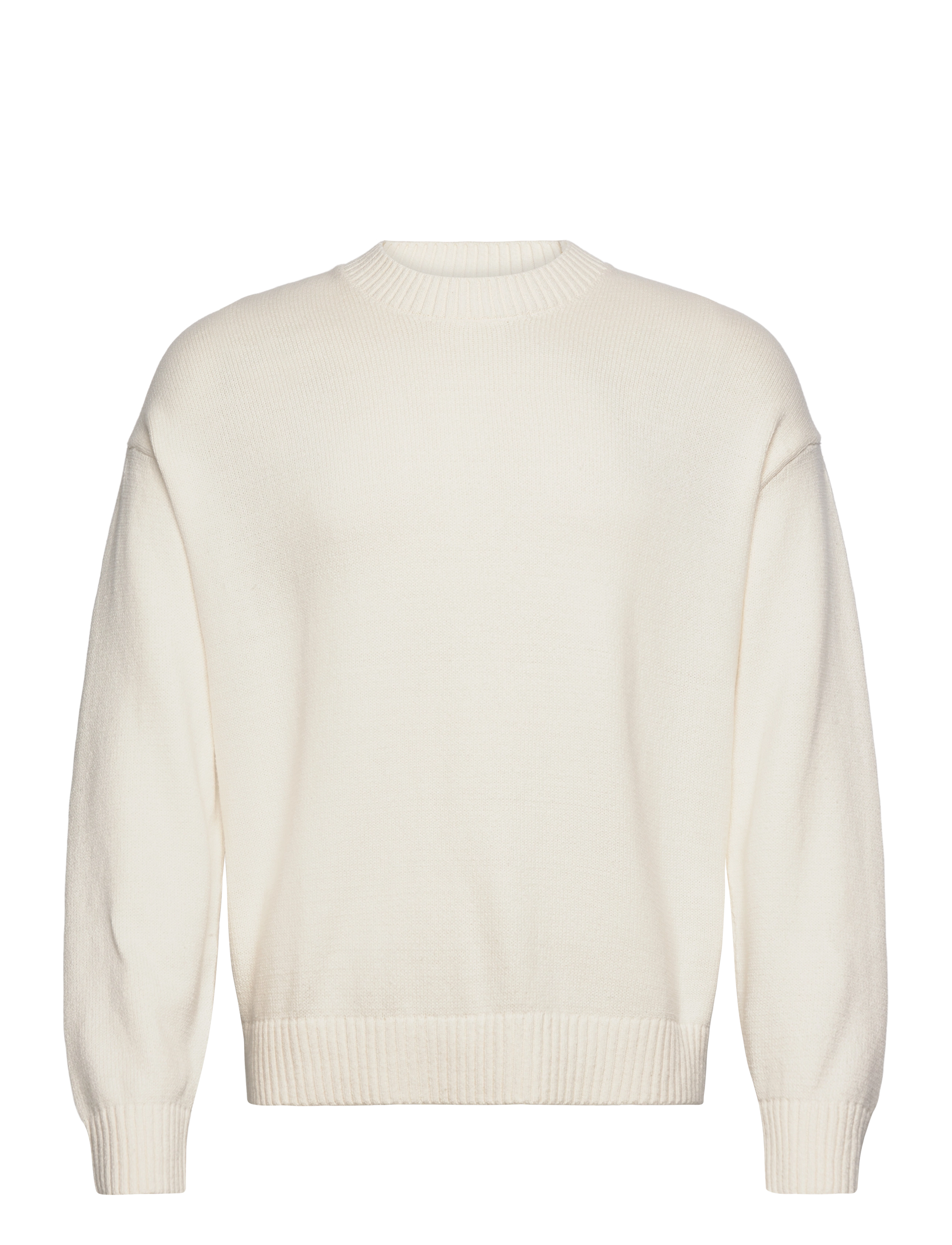 Hollister Long Sleeve Jersey Crew, XXL, Cream, Sweatshirts & Hættetrøjer > Sweatshirts, Herre