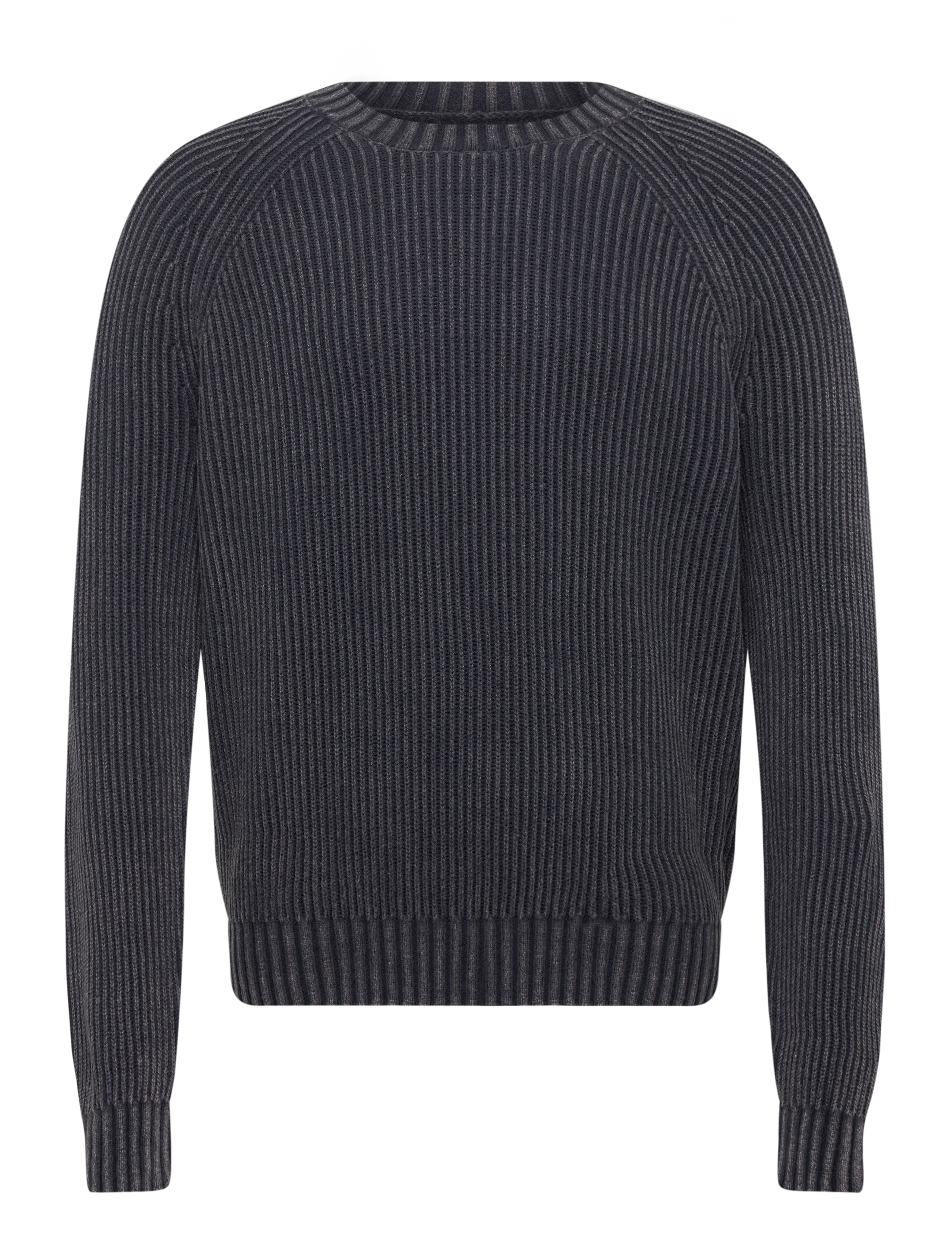 HOLLISTER Lange Ärmel Washed Crew Grau - M - Herren