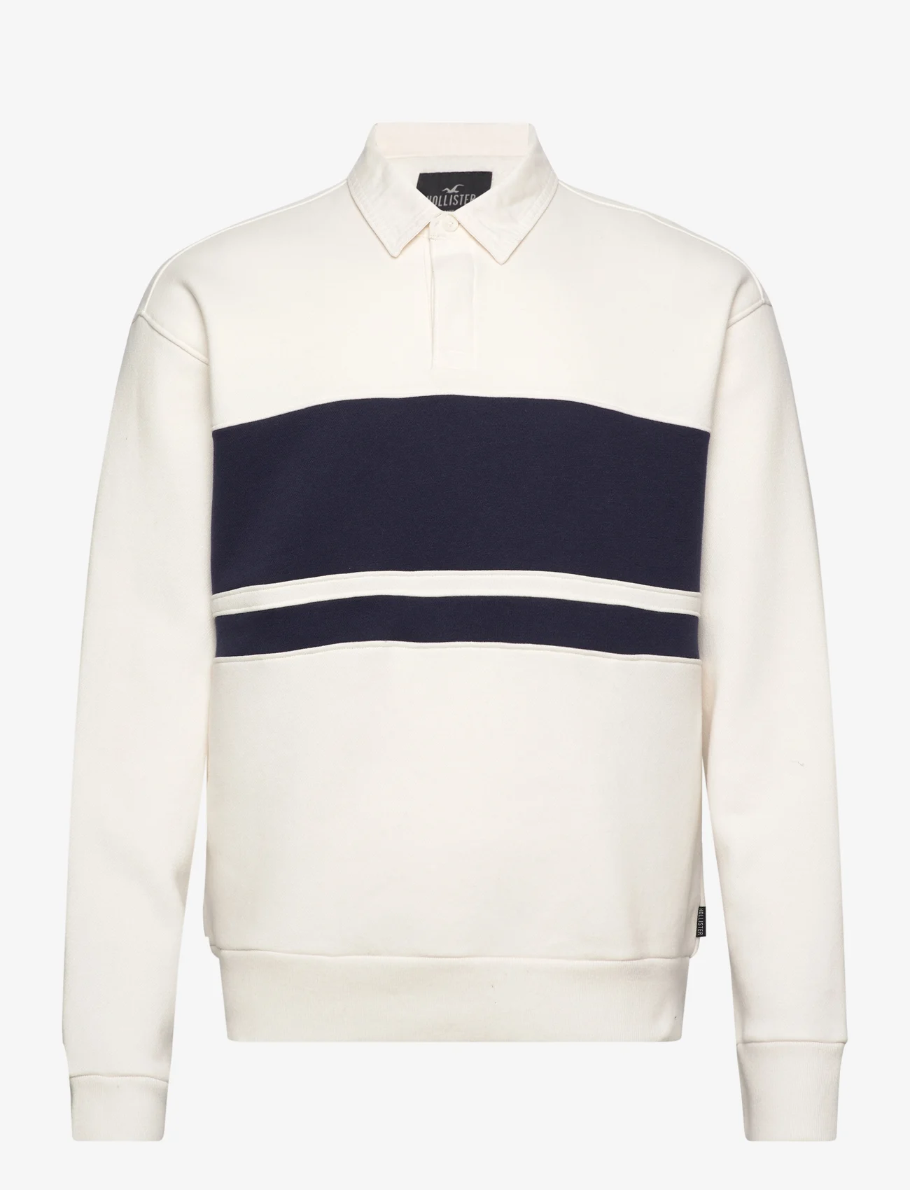 Hollister - HCo. GUYS SWEATSHIRTS - polo marškinėliai ilgomis rankovėmis - cream and navy - 0