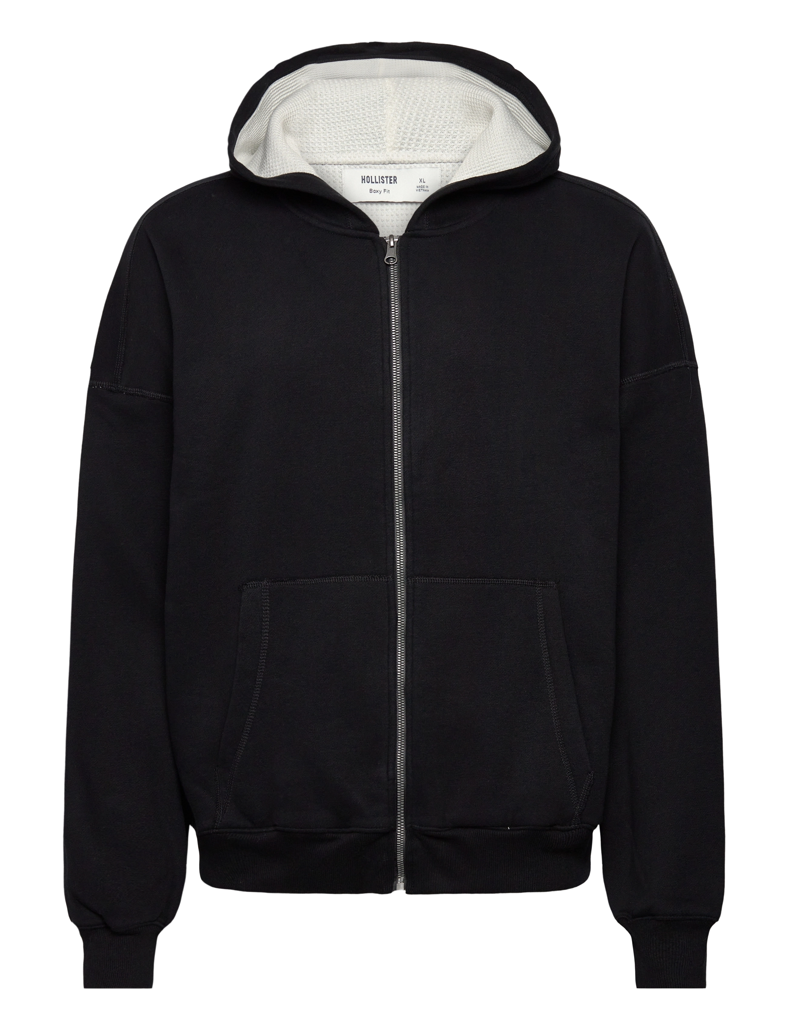 Hollister - BOXY WAFFLE LINED FULL ZIP - 900 - 0