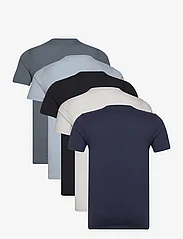 Hollister - HCo. GUYS KNITS - short-sleeved t-shirts - gray/blue/denim/dark gray/black - 1