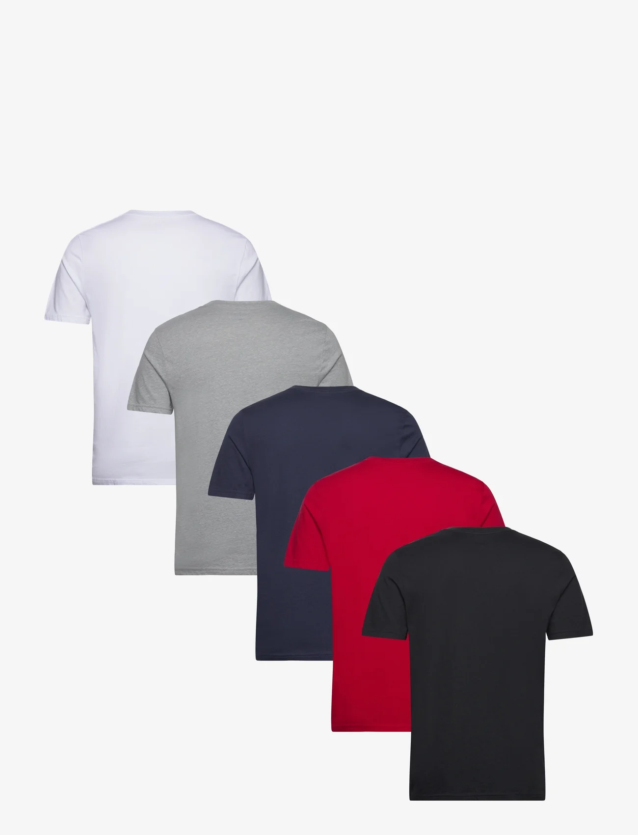 Hollister - HCo. GUYS KNITS - multipack t-shirts - white/grey/red/navy/black - 1