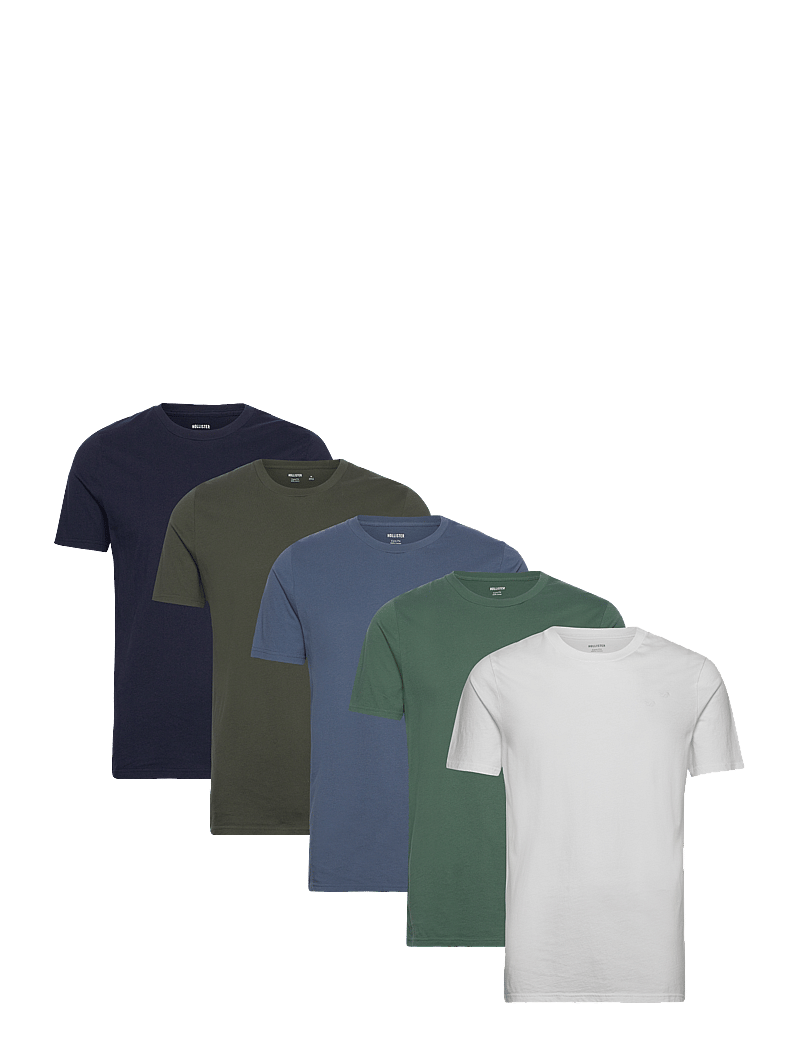 Hollister - ICON T SHIRT 5 PACK - multipack t-shirts - 5 pk - 0