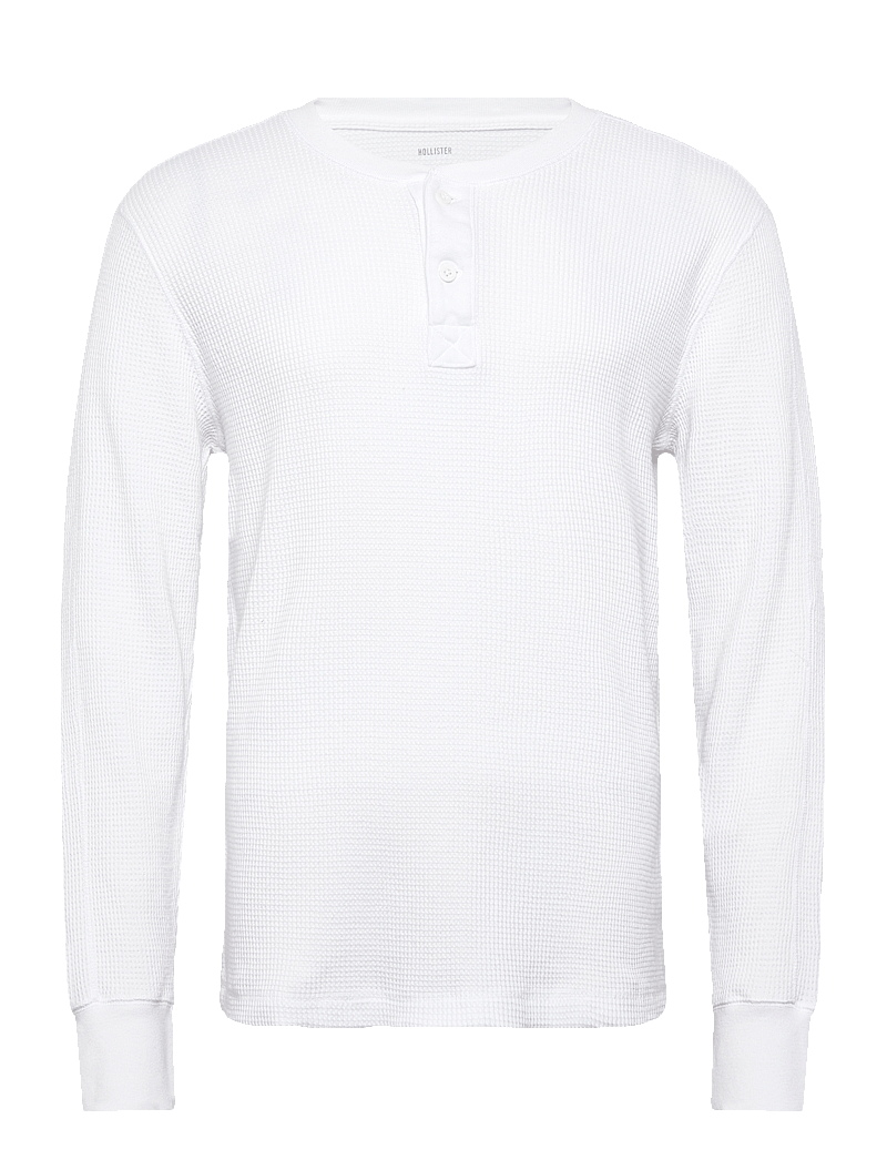 Hollister - THERMAL HENLEY - langærmede t-shirts - 100 - 0