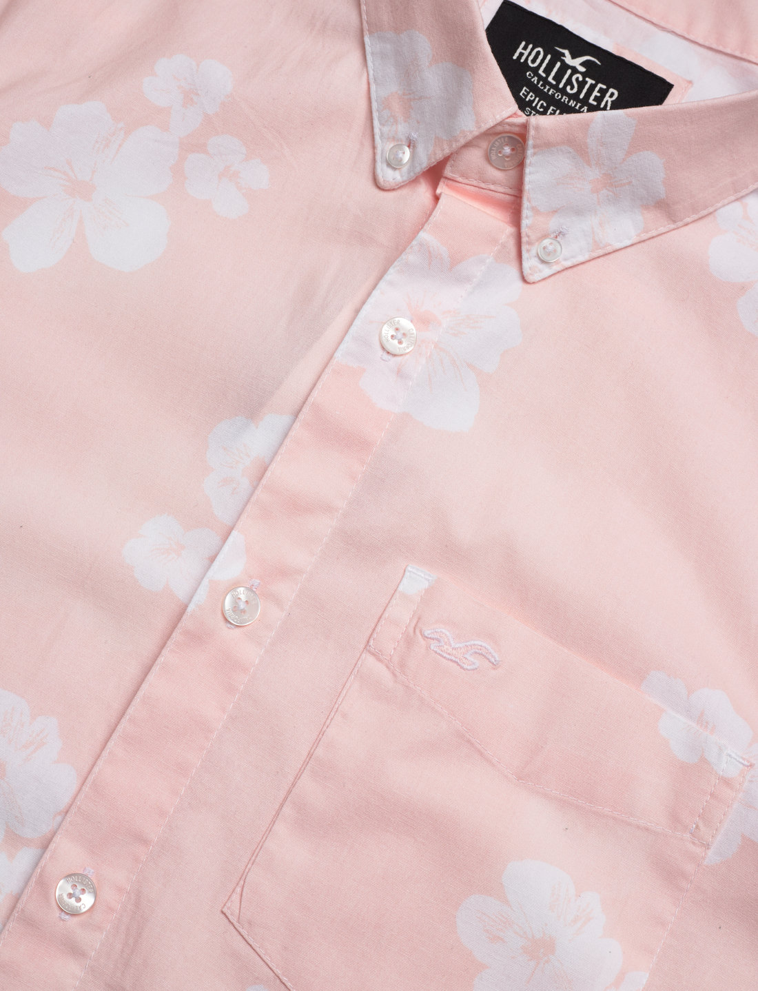 Pink hollister online shirt guys